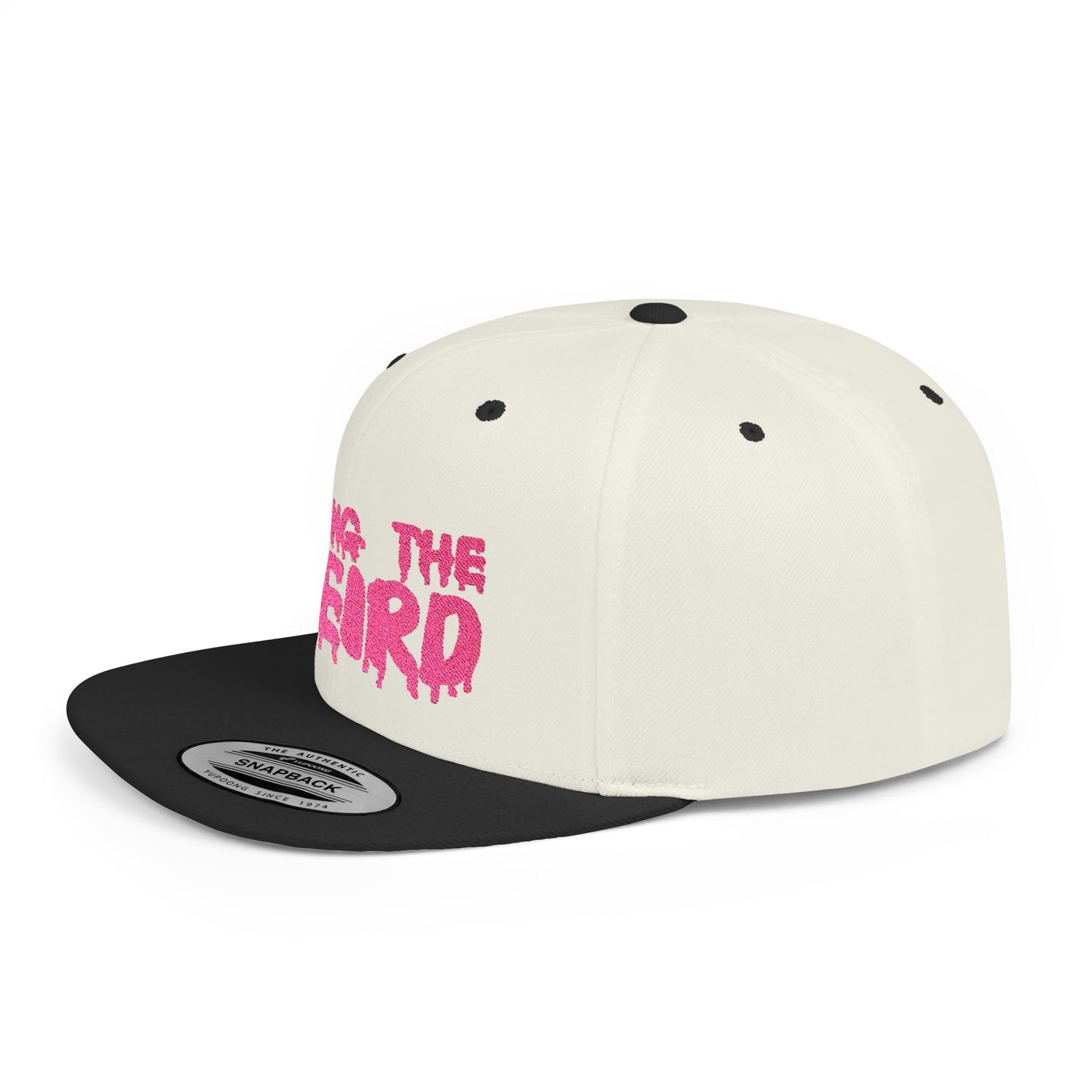 I BRING THE WEIRD Classic Flat Bill Trucker Cap - Pink