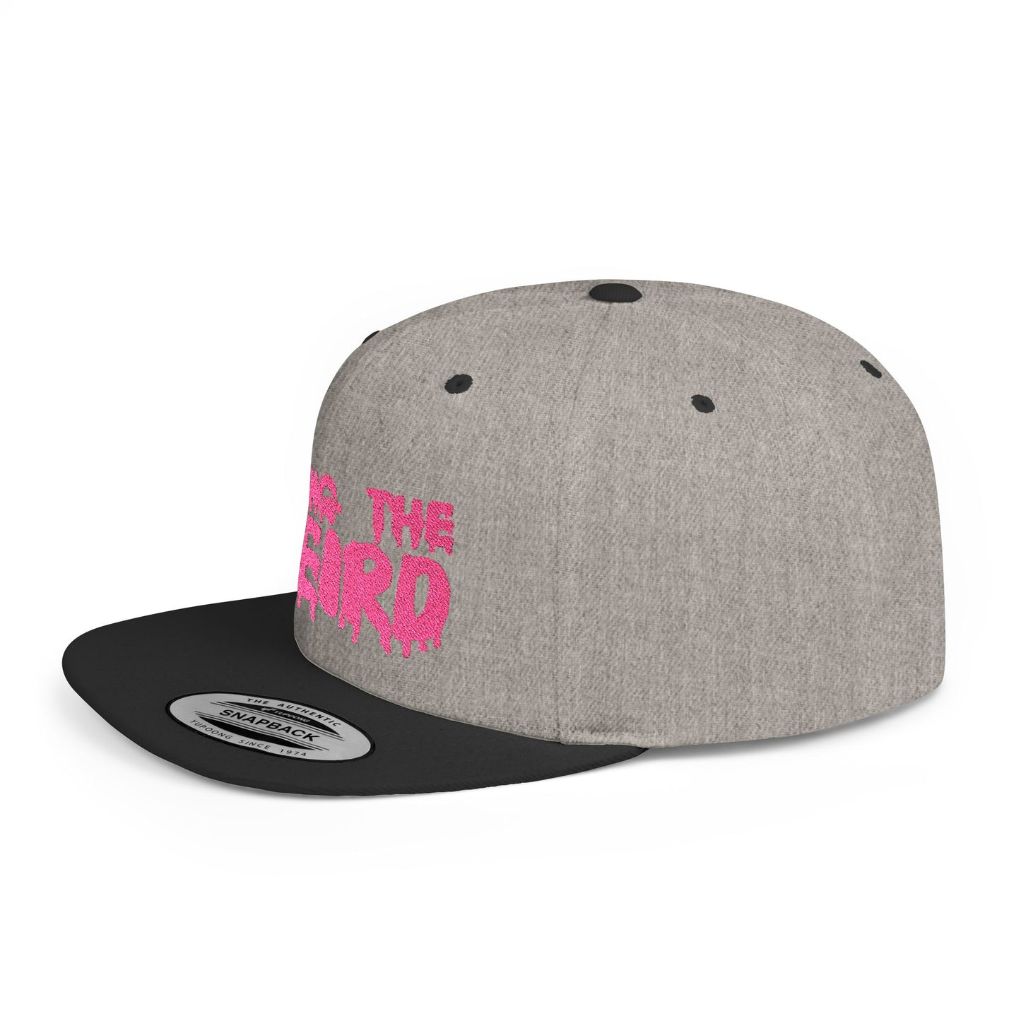I BRING THE WEIRD Classic Flat Bill Trucker Cap - Pink