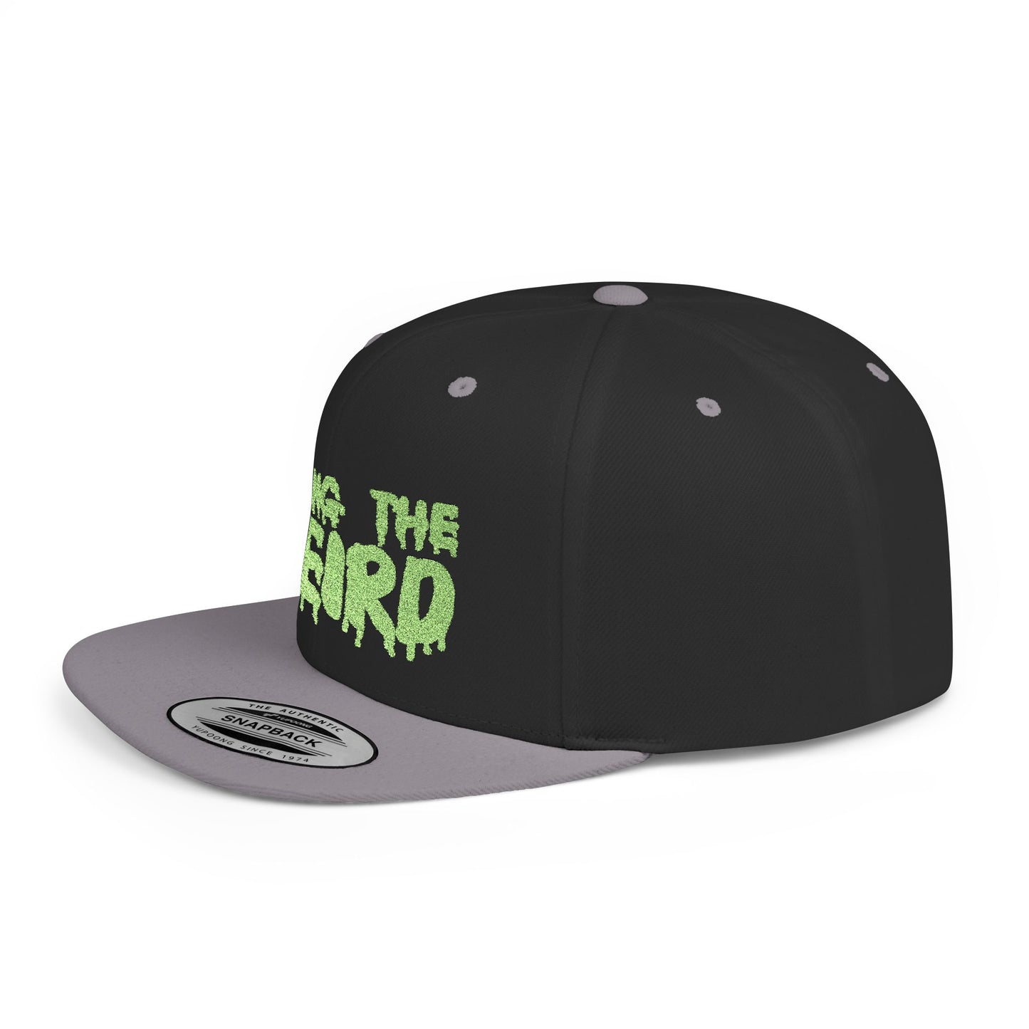I BRING THE WEIRD Classic Flat Bill Trucker Cap - Neon Green