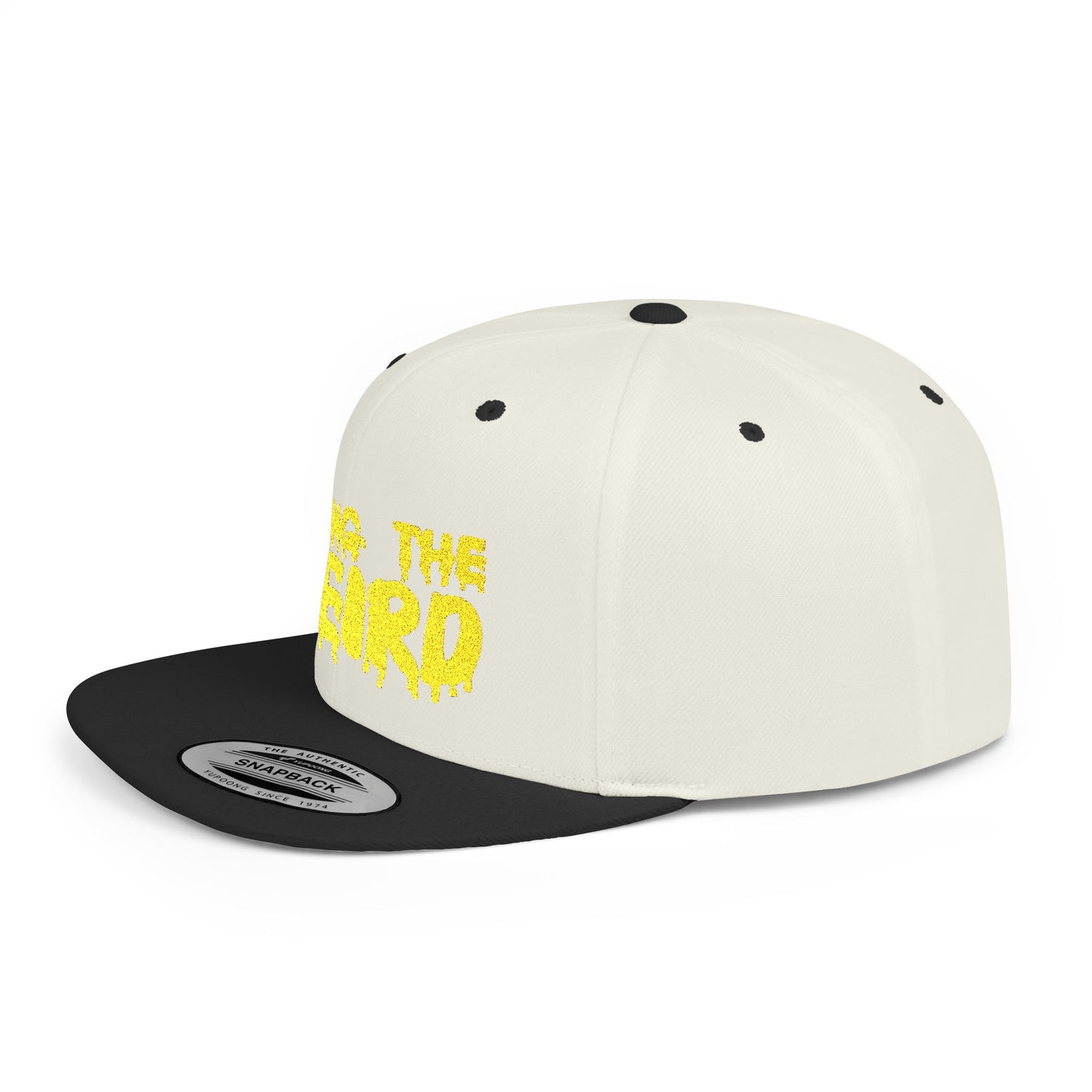 I BRING THE WEIRD Classic Flat Bill Trucker Cap - Yellow