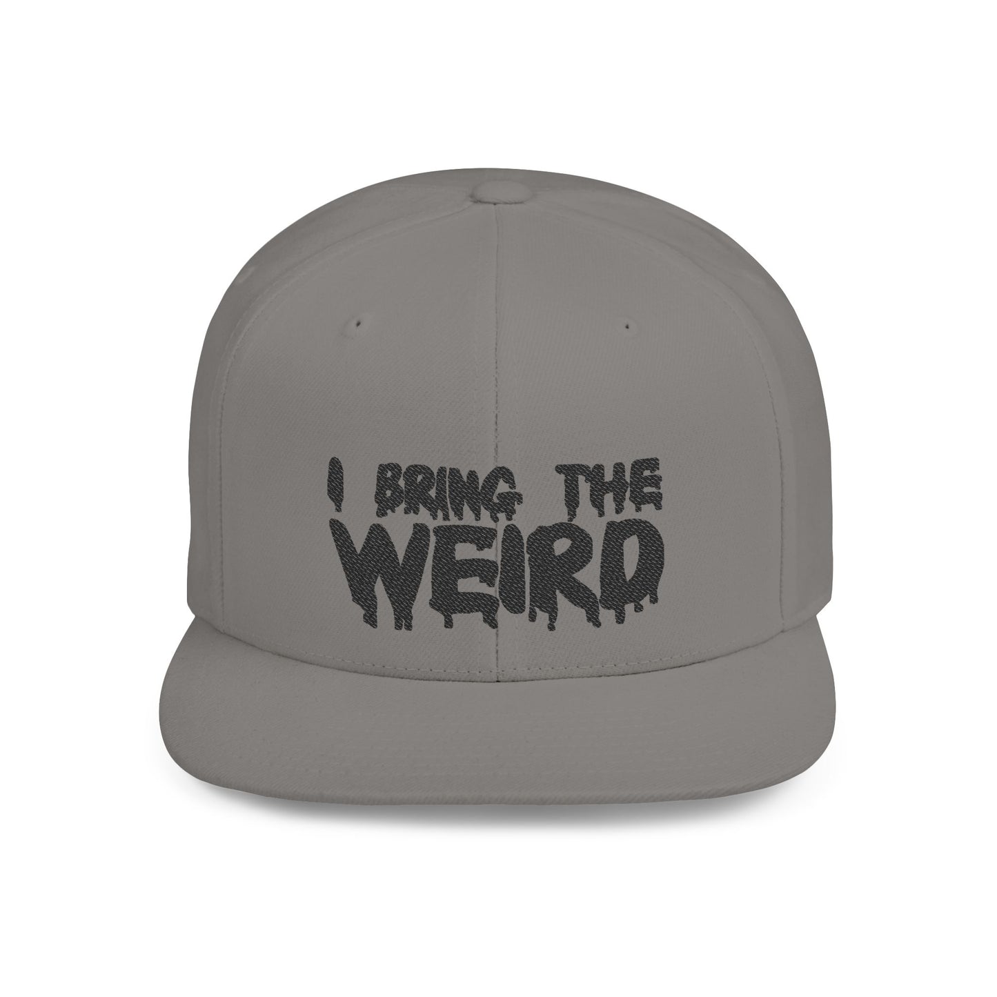 I BRING THE WEIRD Classic Flat Bill Trucker Cap - Black