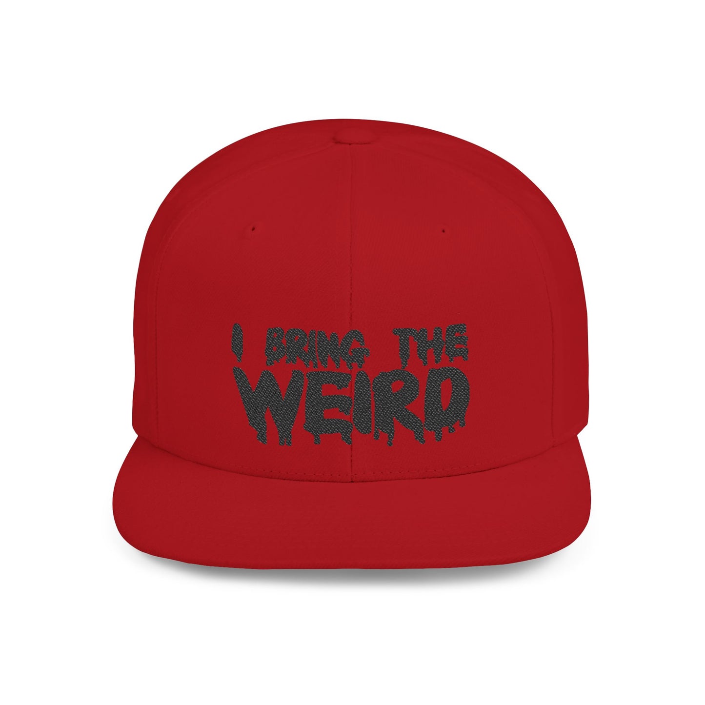 I BRING THE WEIRD Classic Flat Bill Trucker Cap - Black