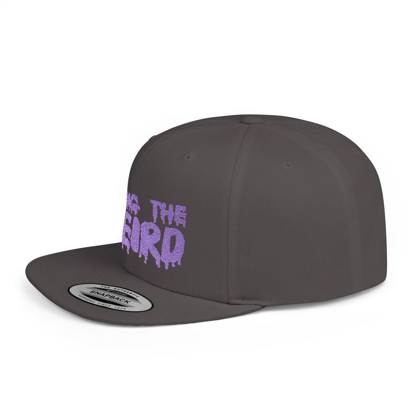 I BRING THE WEIRD Classic Flat Bill Trucker Cap - Purple