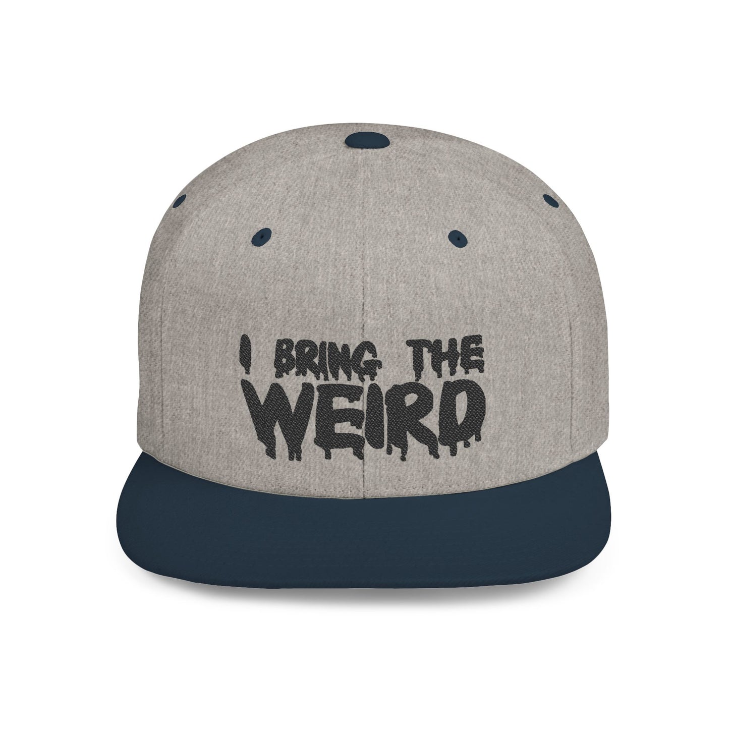 I BRING THE WEIRD Classic Flat Bill Trucker Cap - Black