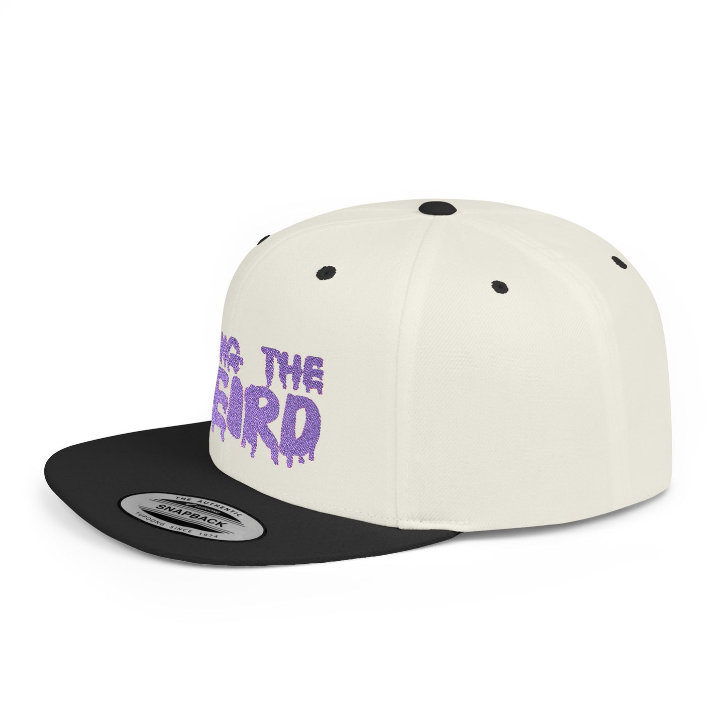 I BRING THE WEIRD Classic Flat Bill Trucker Cap - Purple