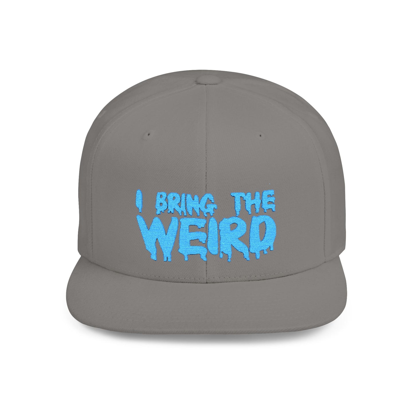 I BRING THE WEIRD Classic Flat Bill Trucker Cap - Teal