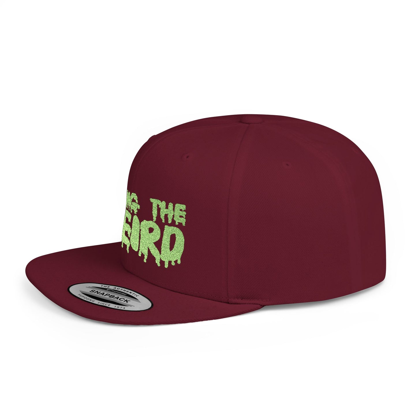 I BRING THE WEIRD Classic Flat Bill Trucker Cap - Neon Green