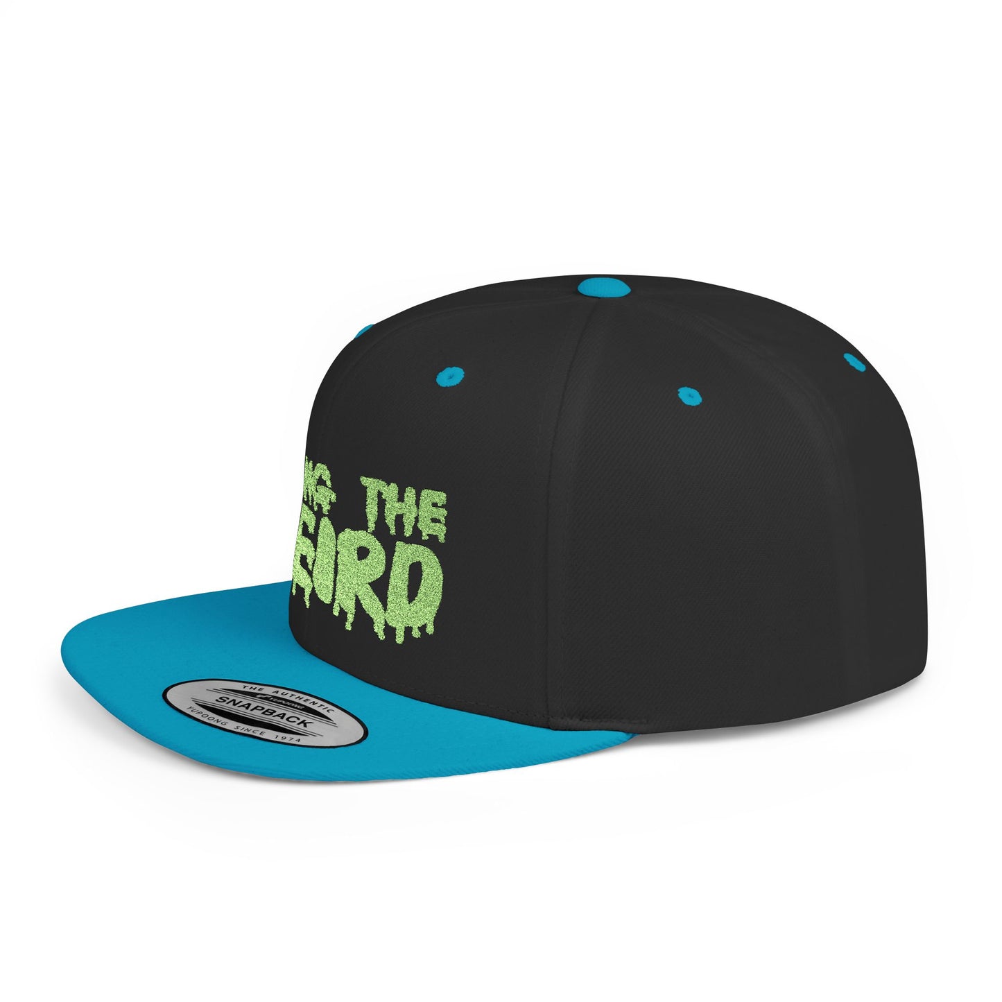 I BRING THE WEIRD Classic Flat Bill Trucker Cap - Neon Green