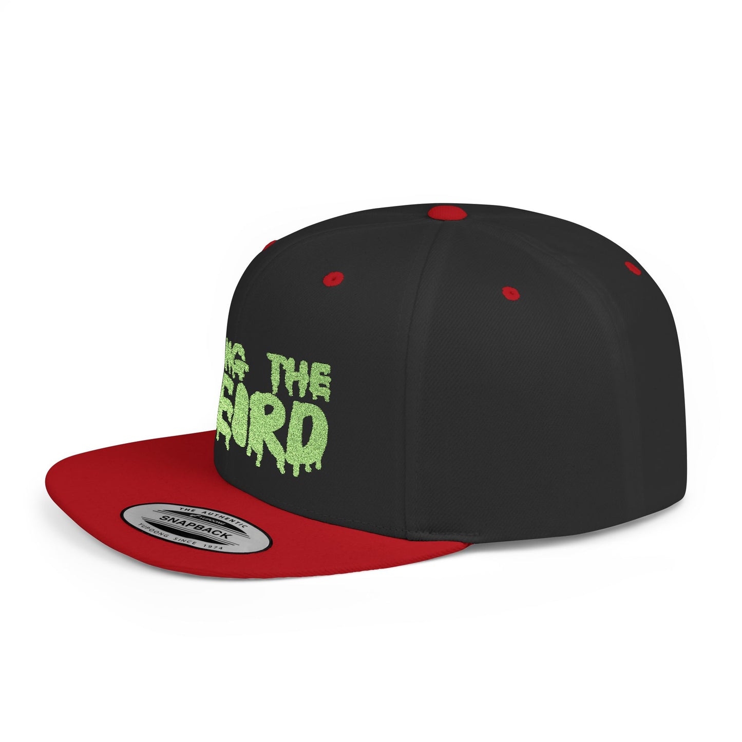 I BRING THE WEIRD Classic Flat Bill Trucker Cap - Neon Green