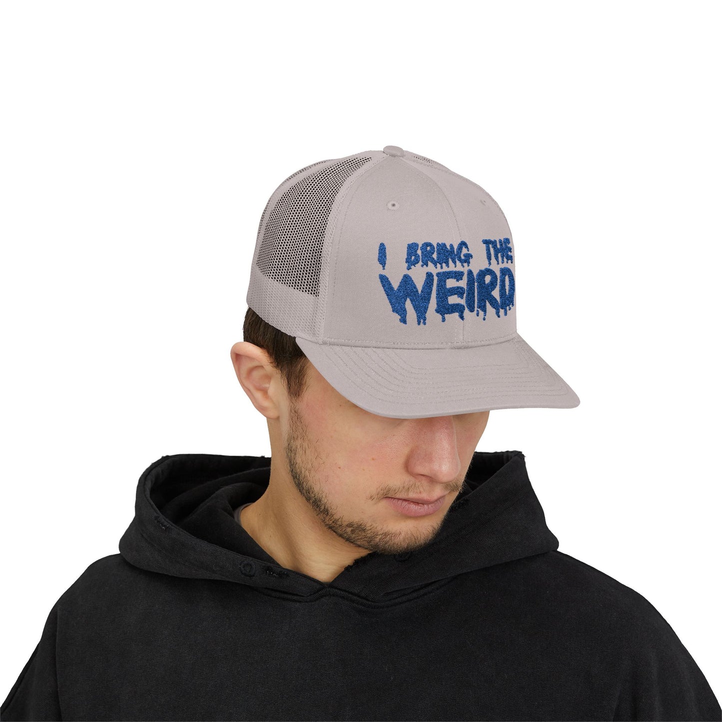 I BRING THE WEIRD Snapback Trucker Cap - Blue