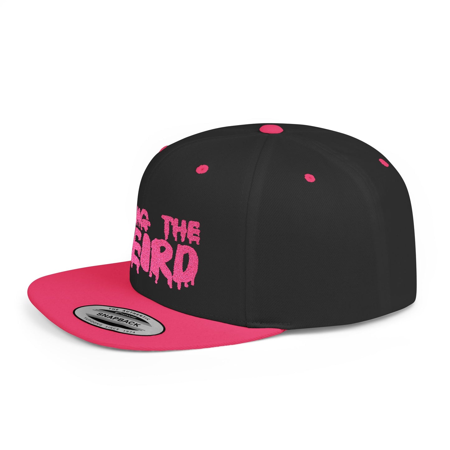 I BRING THE WEIRD Classic Flat Bill Trucker Cap - Pink