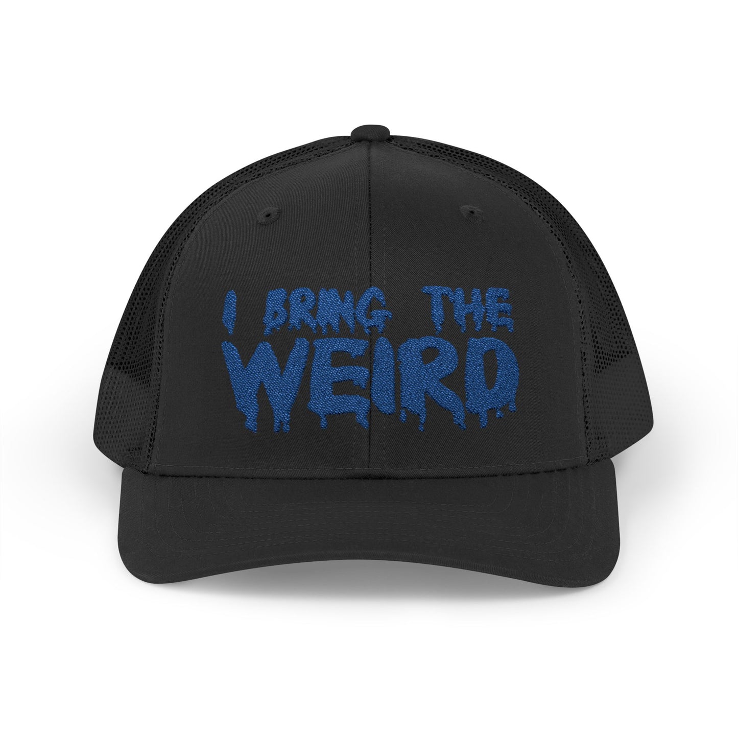 I BRING THE WEIRD Snapback Trucker Cap - Blue