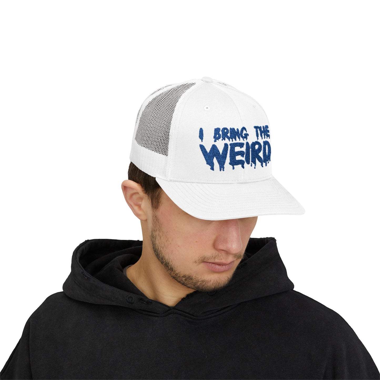 I BRING THE WEIRD Snapback Trucker Cap - Blue