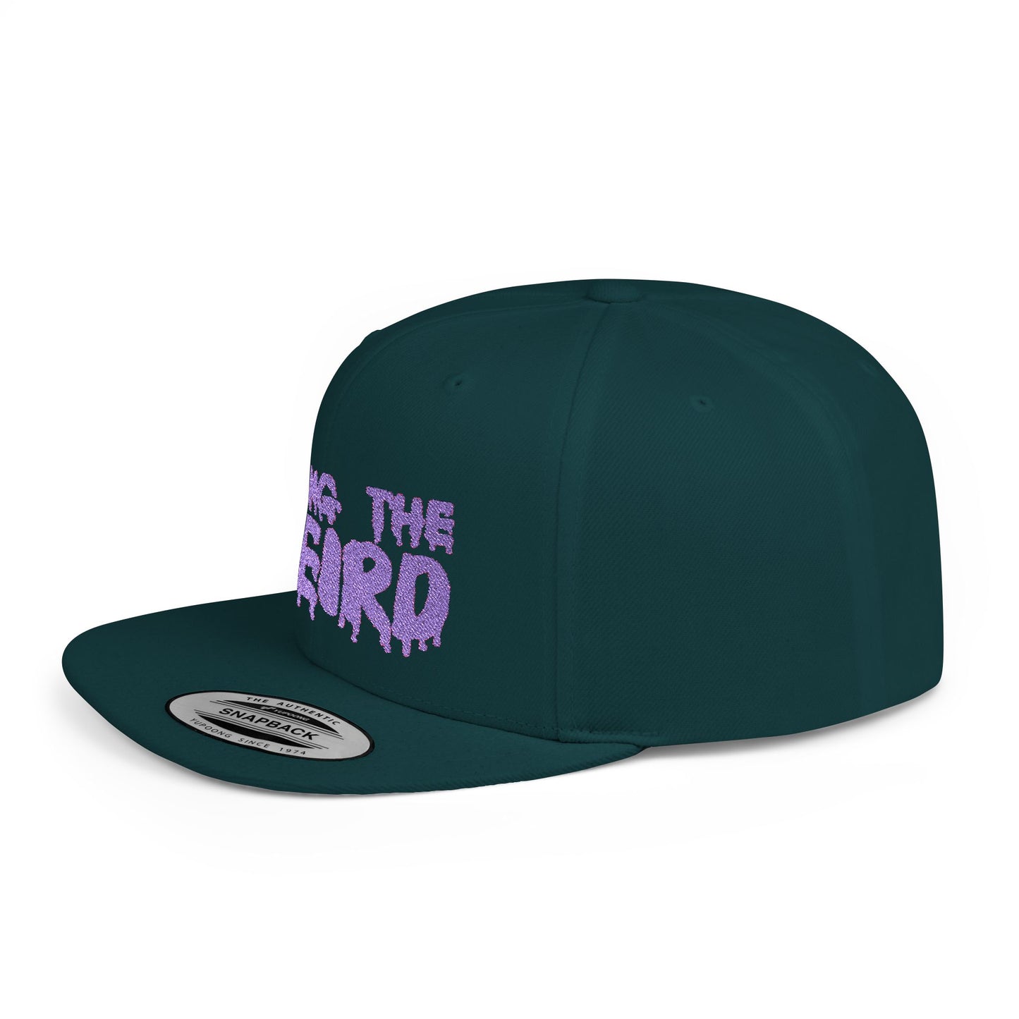 I BRING THE WEIRD Classic Flat Bill Trucker Cap - Purple