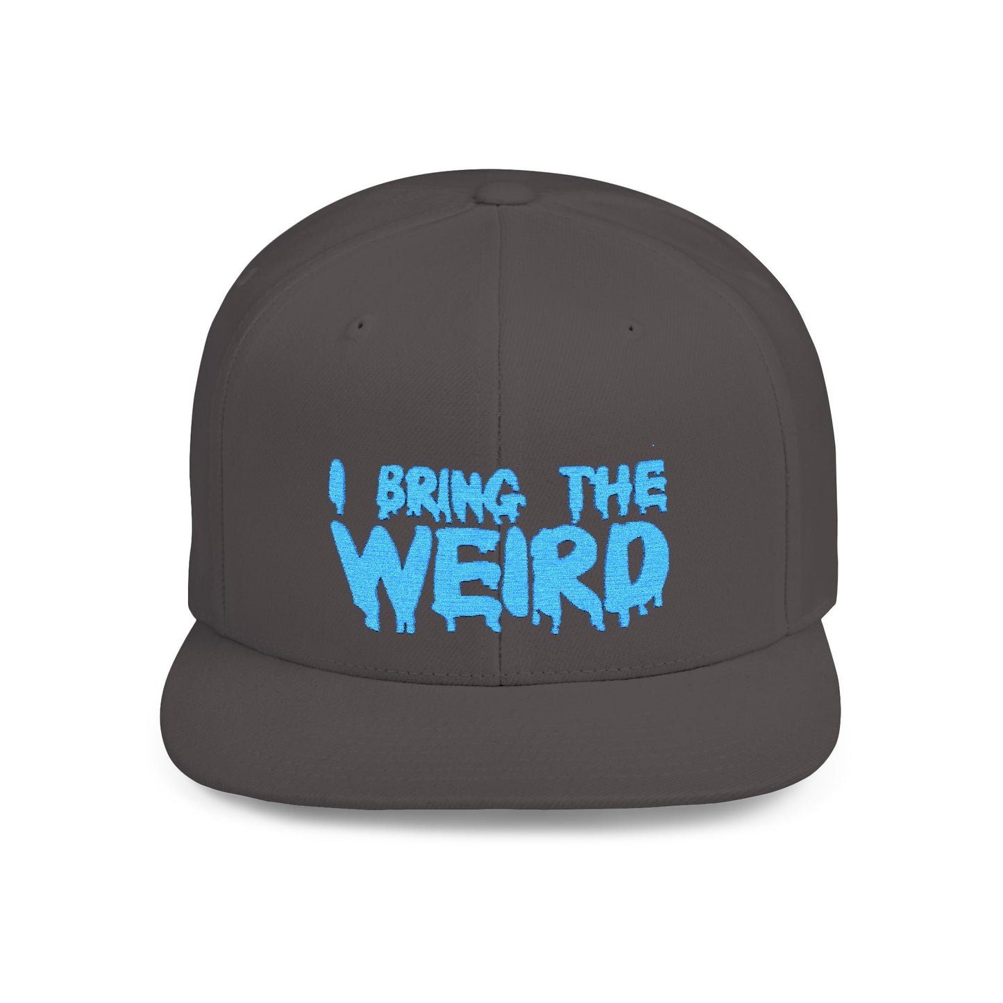 I BRING THE WEIRD Classic Flat Bill Trucker Cap - Teal