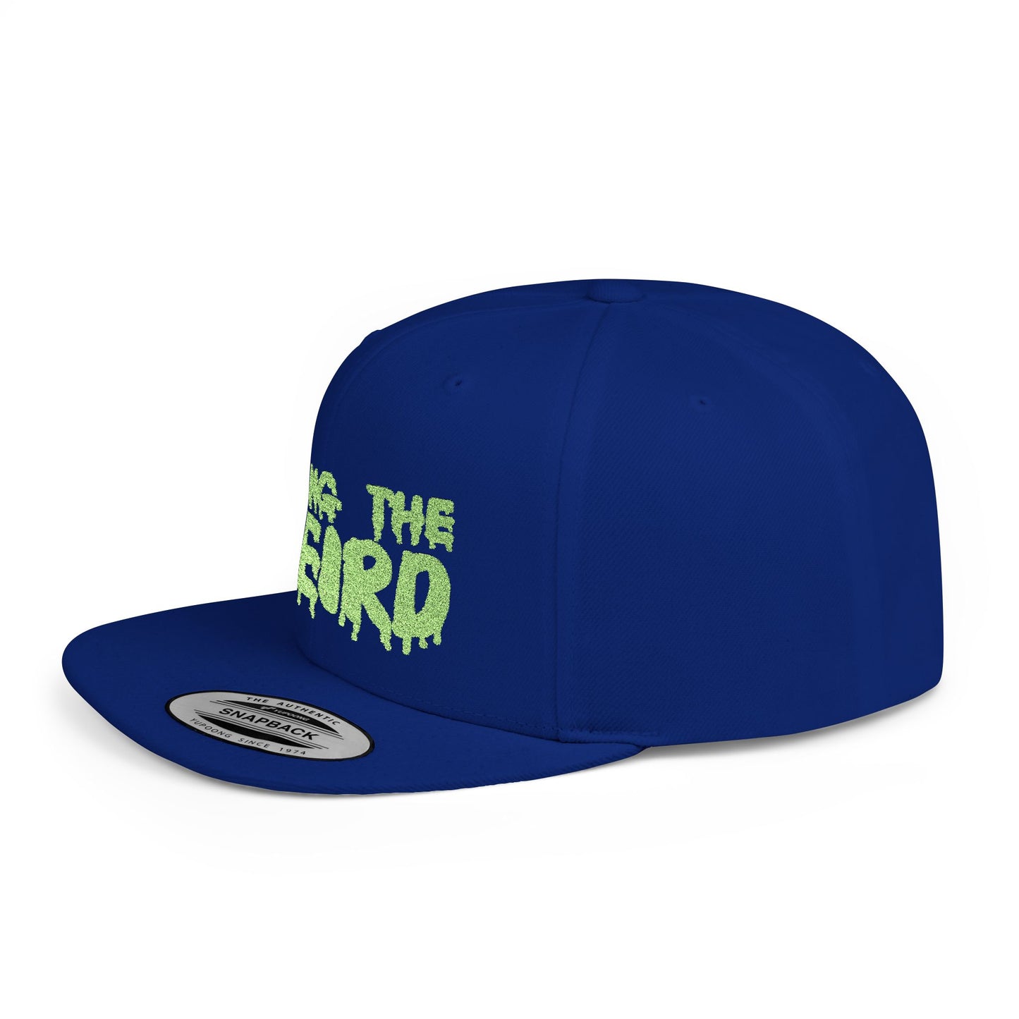 I BRING THE WEIRD Classic Flat Bill Trucker Cap - Neon Green