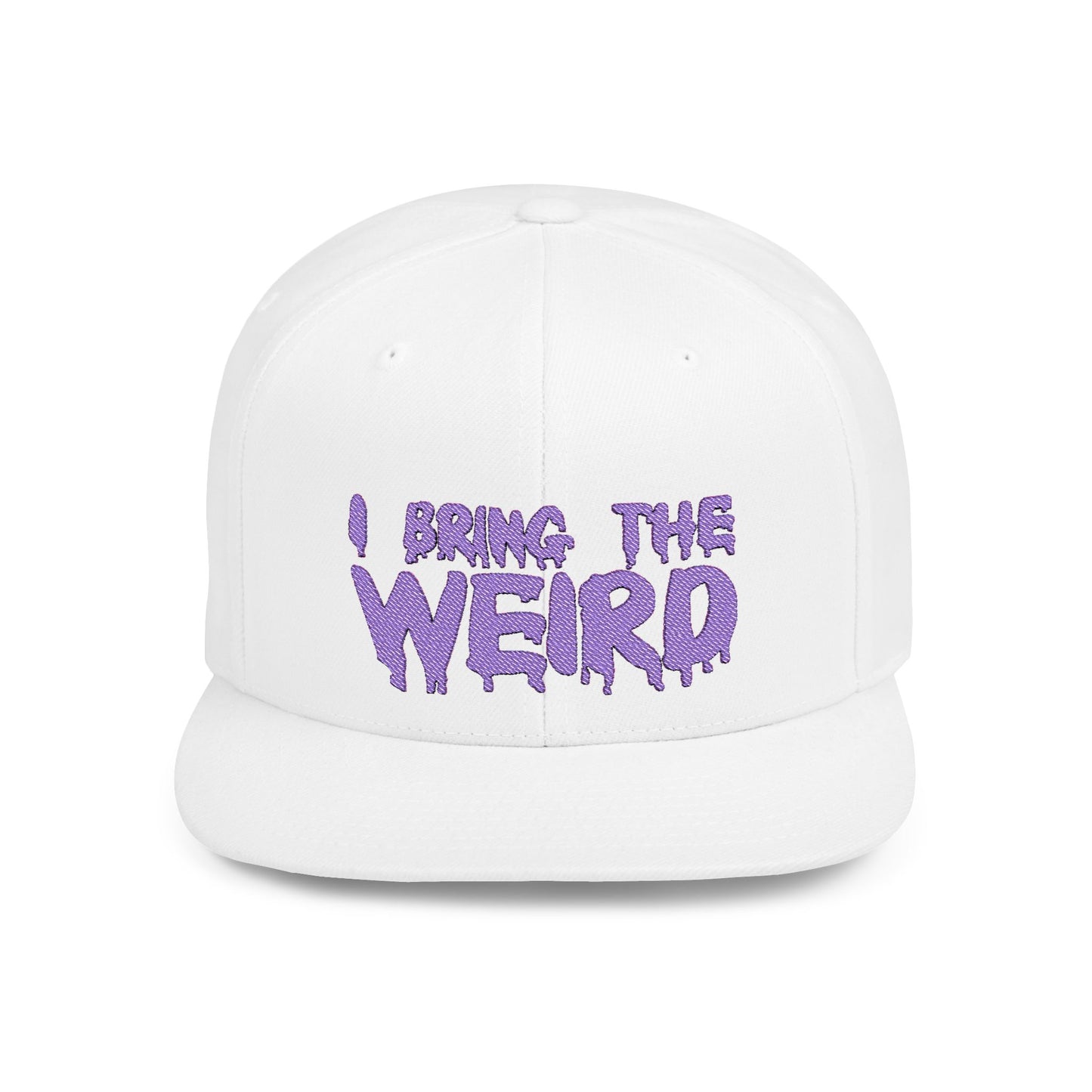 I BRING THE WEIRD Classic Flat Bill Trucker Cap - Purple