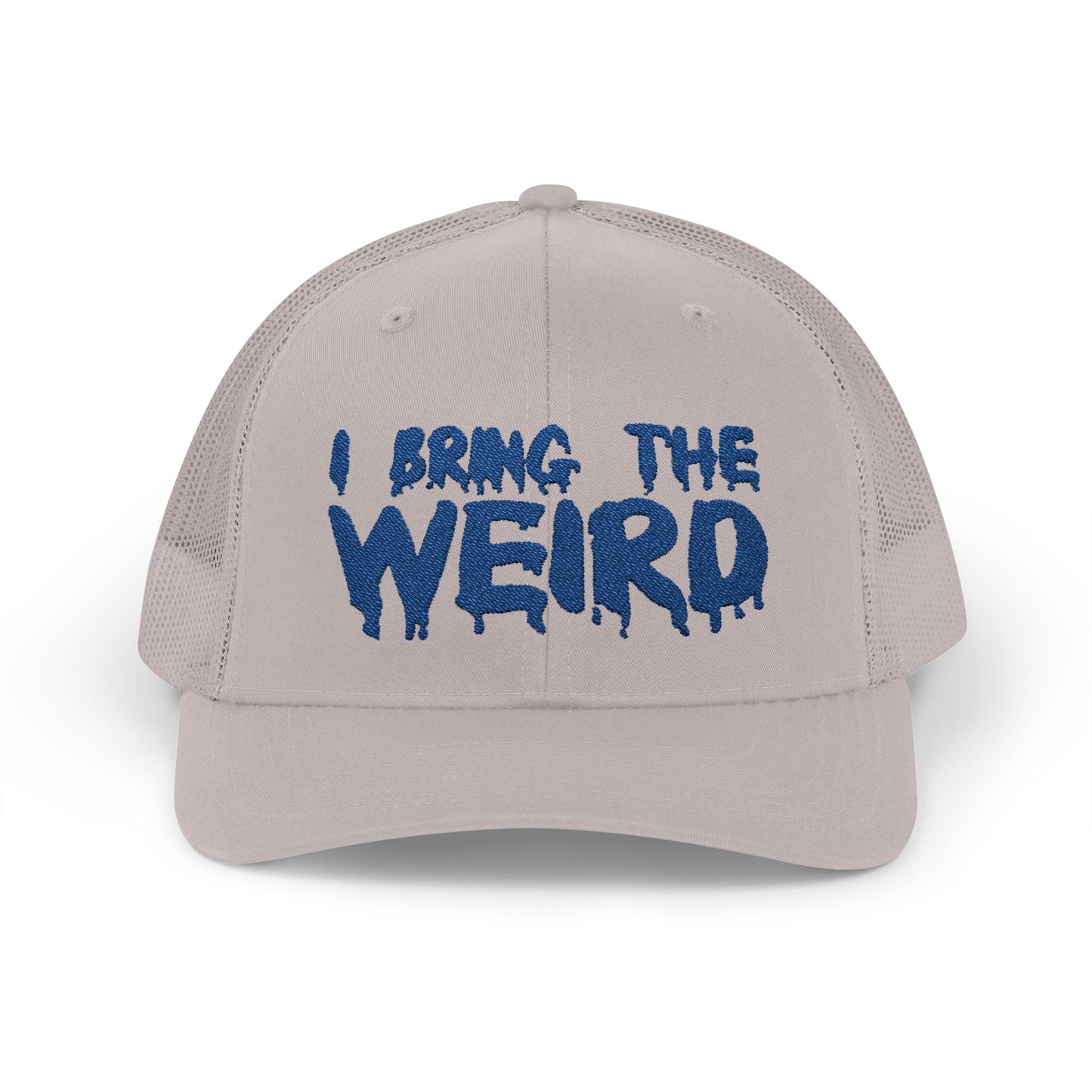 I BRING THE WEIRD Snapback Trucker Cap - Blue