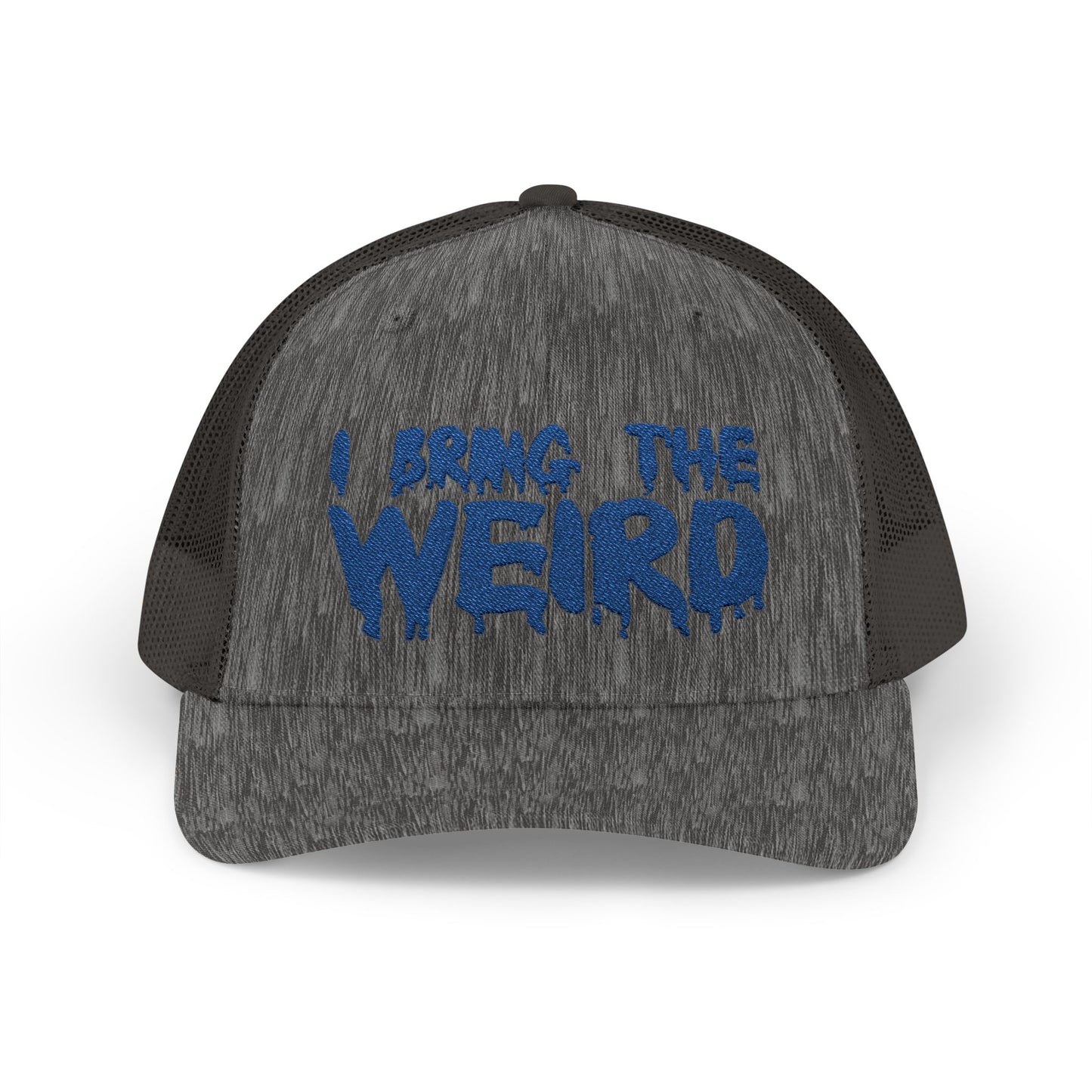 I BRING THE WEIRD Snapback Trucker Cap - Blue