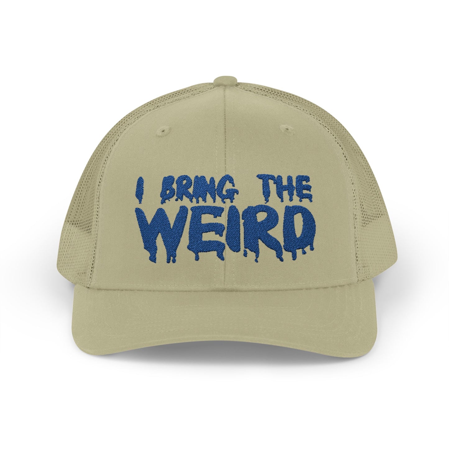 I BRING THE WEIRD Snapback Trucker Cap - Blue