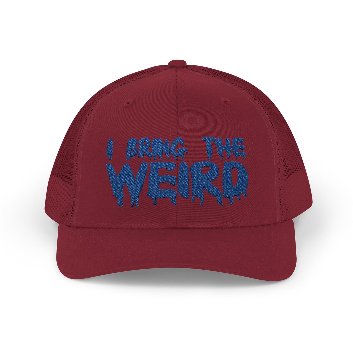 I BRING THE WEIRD Snapback Trucker Cap - Blue