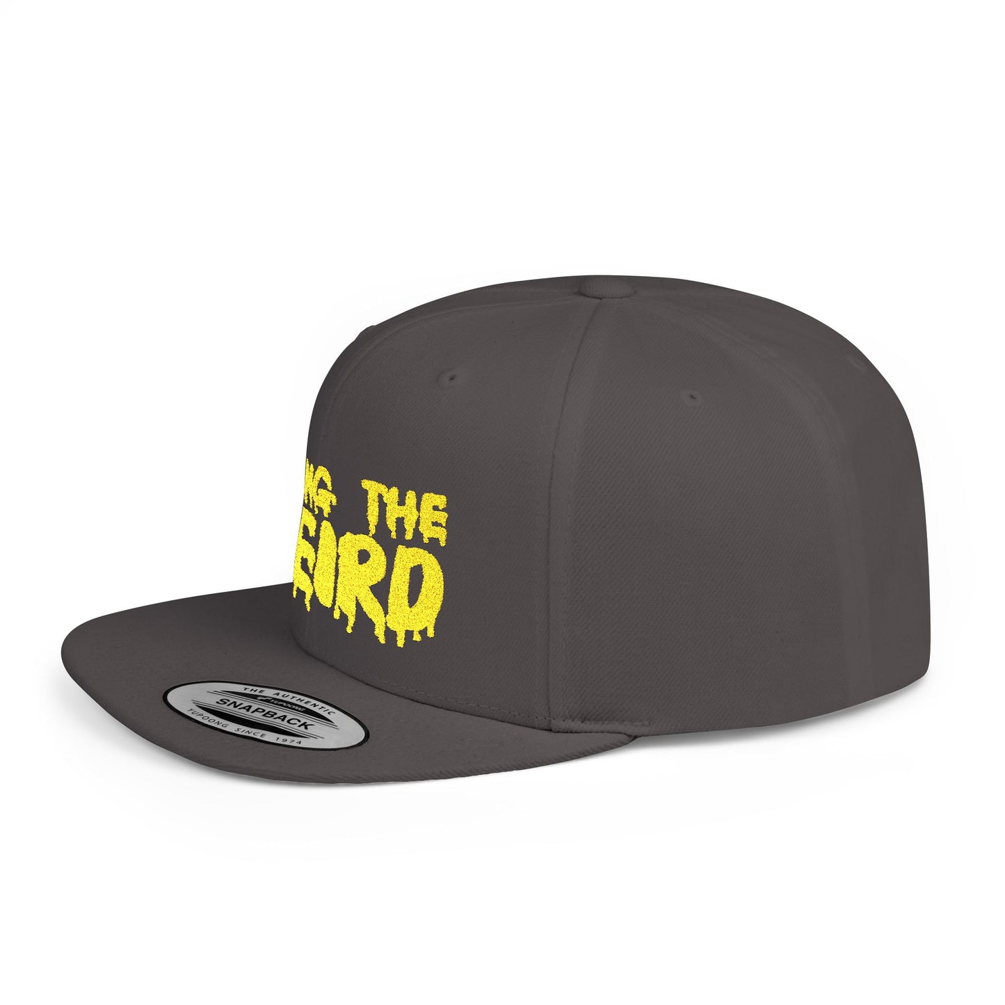 I BRING THE WEIRD Classic Flat Bill Trucker Cap - Yellow