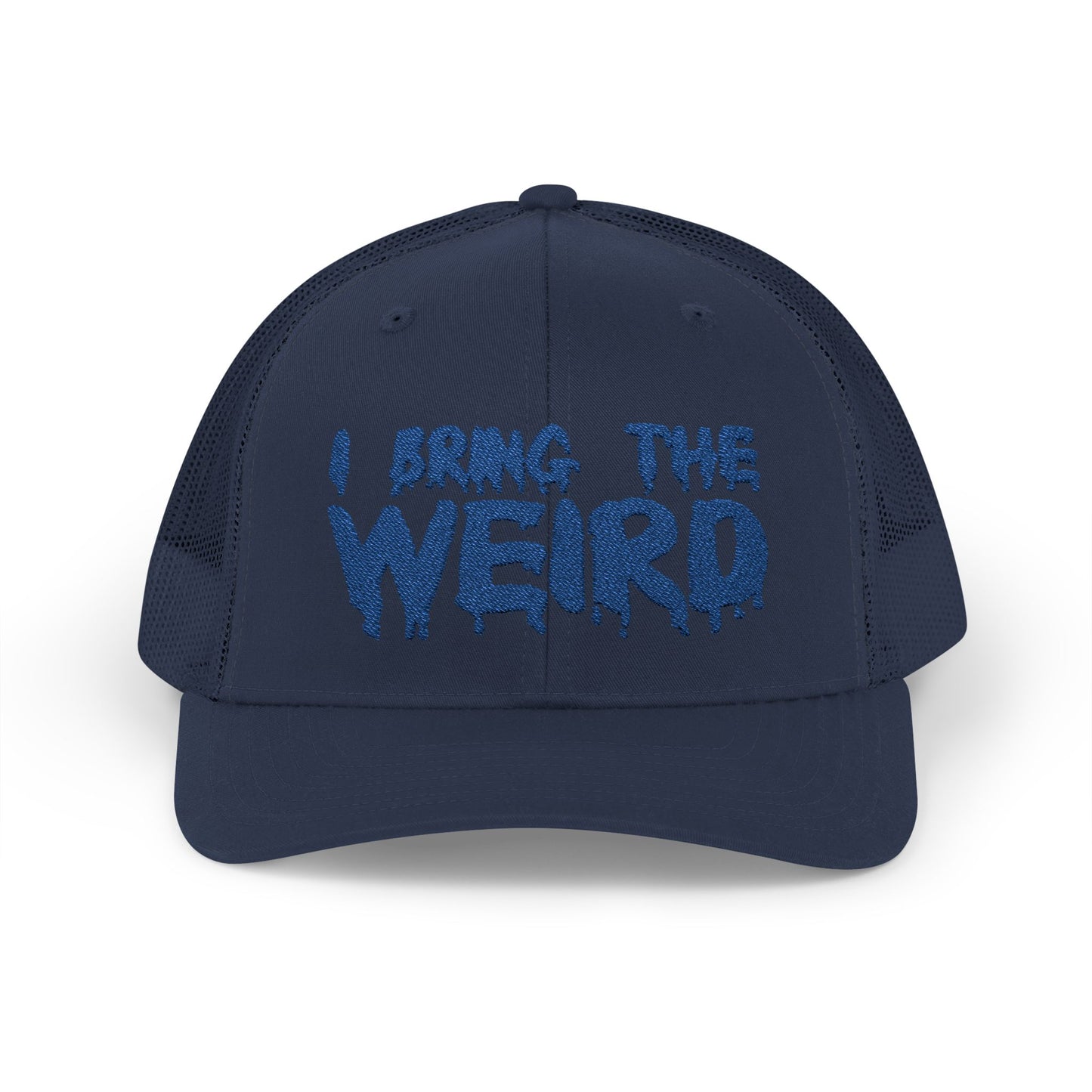I BRING THE WEIRD Snapback Trucker Cap - Blue