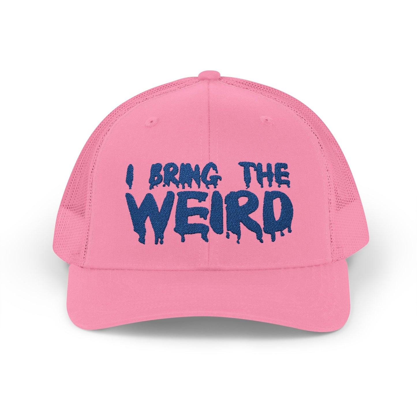 I BRING THE WEIRD Snapback Trucker Cap - Blue