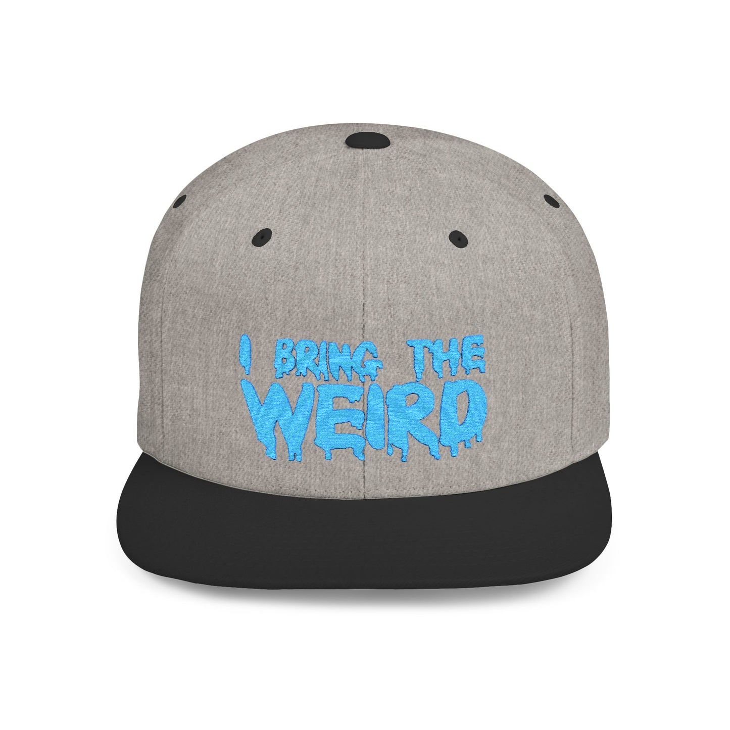 I BRING THE WEIRD Classic Flat Bill Trucker Cap - Teal