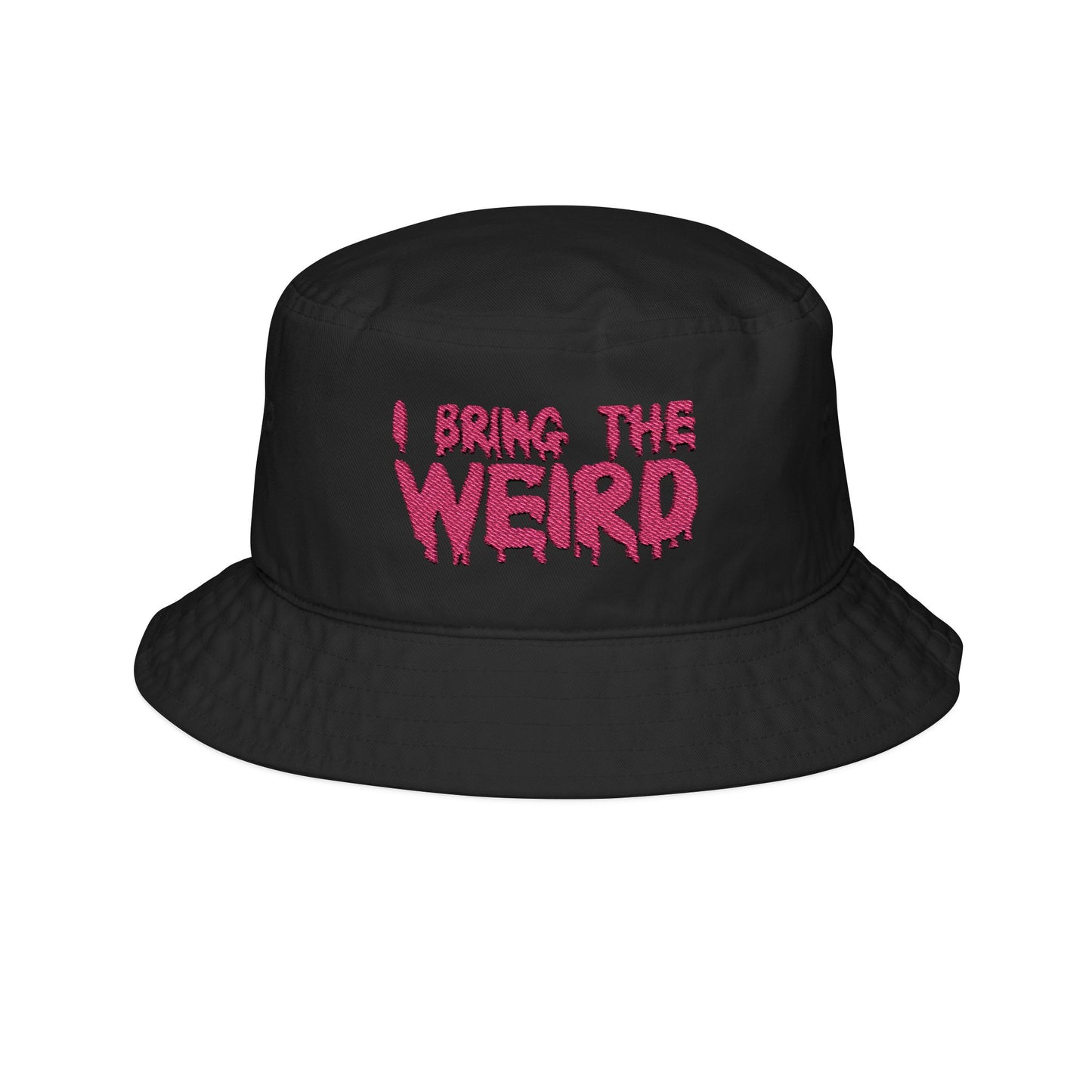 Embroidered Bucket Hat - Pink