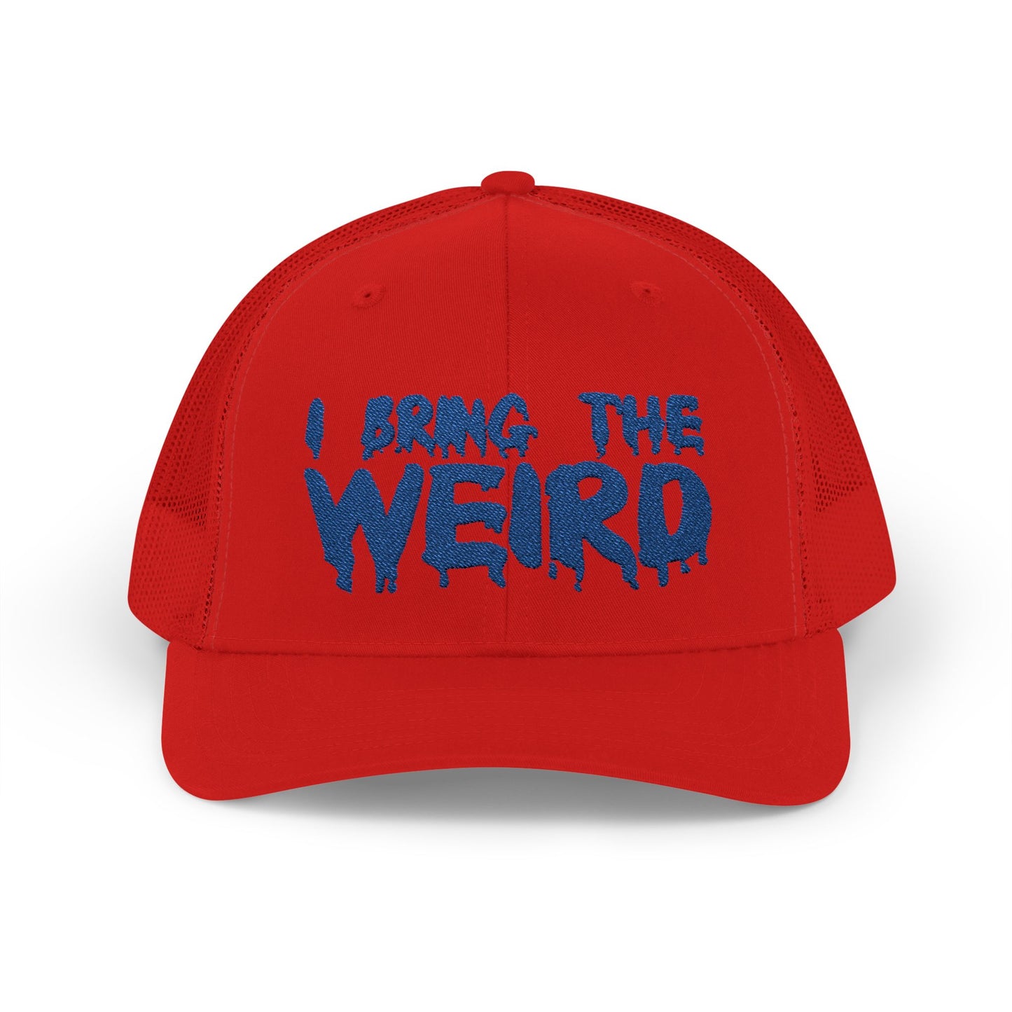 I BRING THE WEIRD Snapback Trucker Cap - Blue