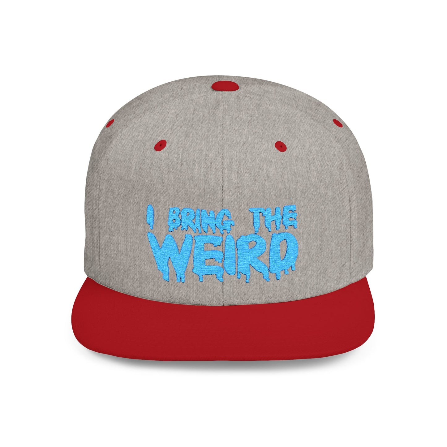 I BRING THE WEIRD Classic Flat Bill Trucker Cap - Teal