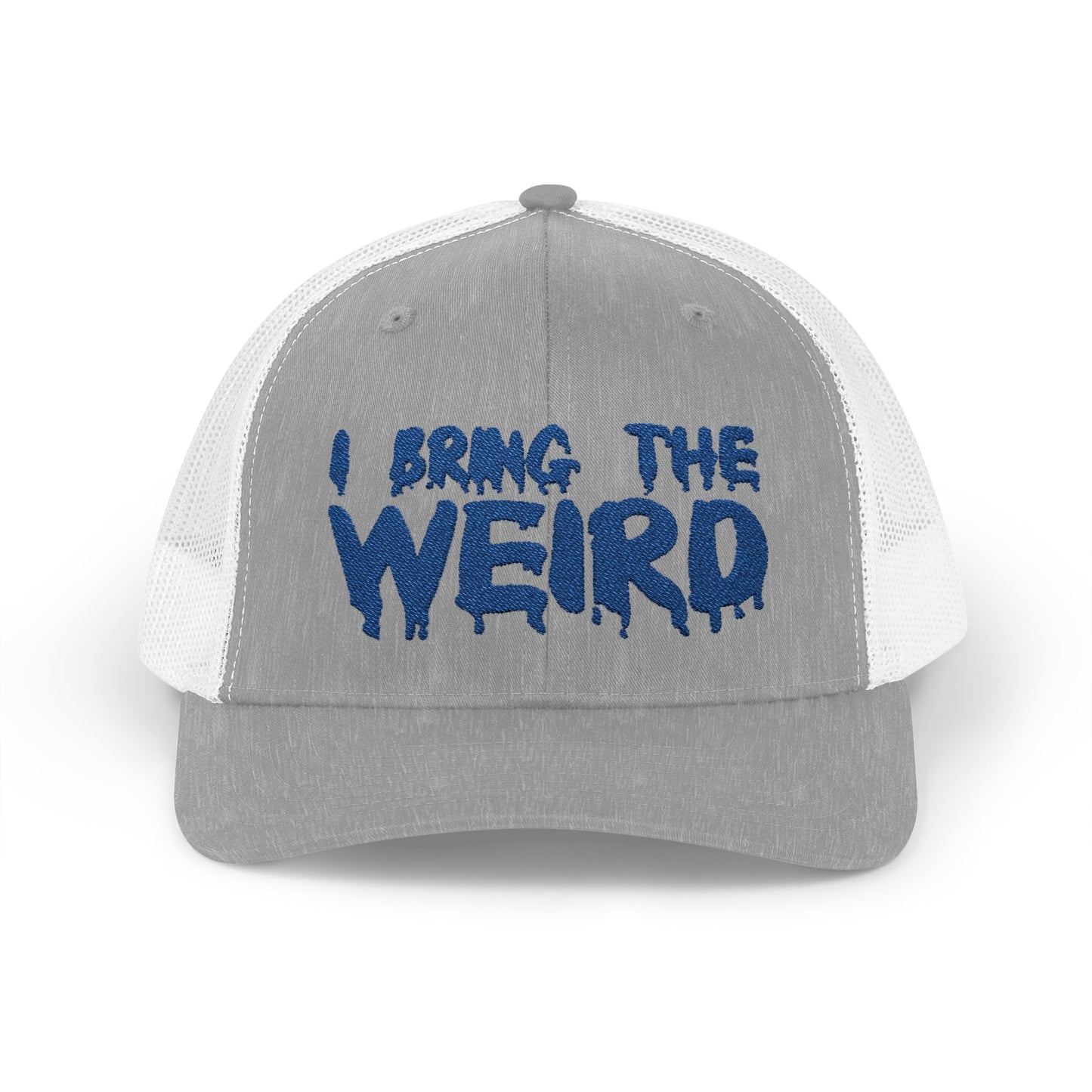 I BRING THE WEIRD Snapback Trucker Cap - Blue