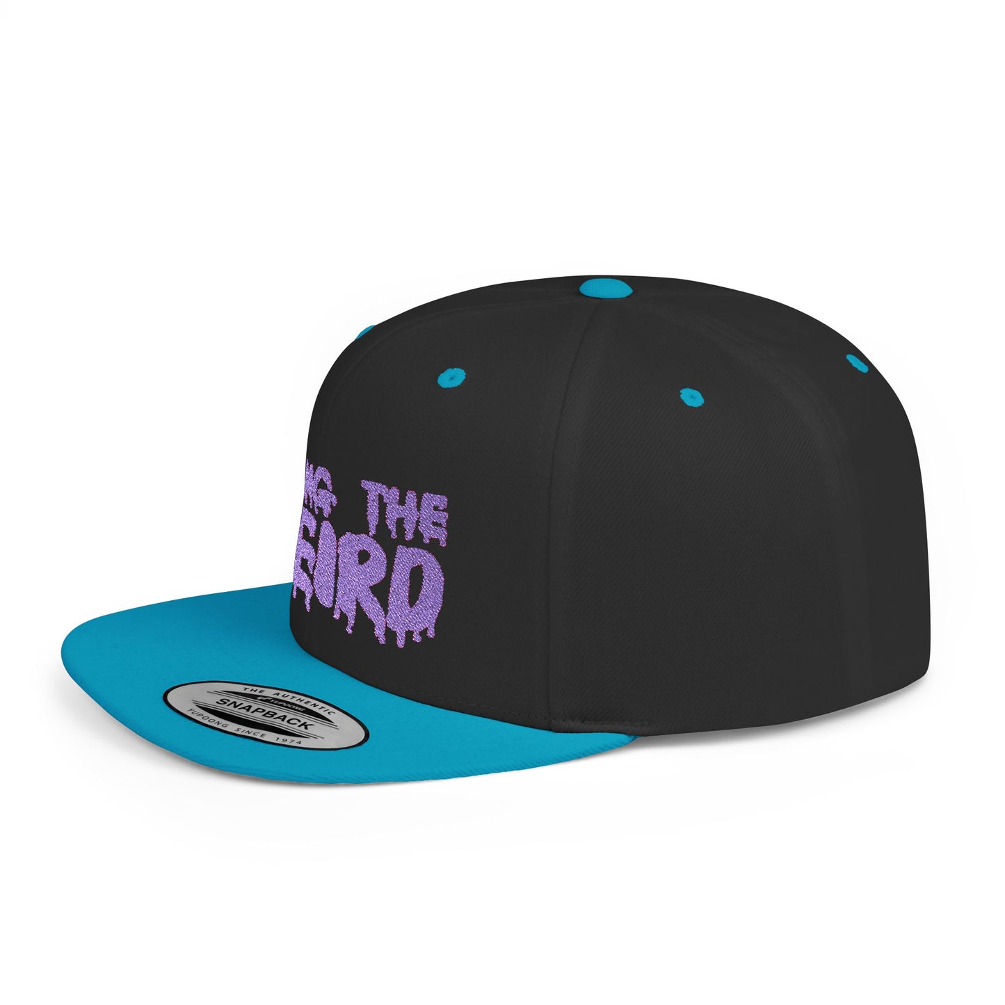 I BRING THE WEIRD Classic Flat Bill Trucker Cap - Purple