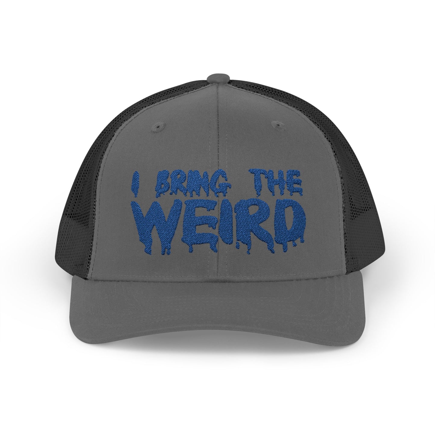 I BRING THE WEIRD Snapback Trucker Cap - Blue