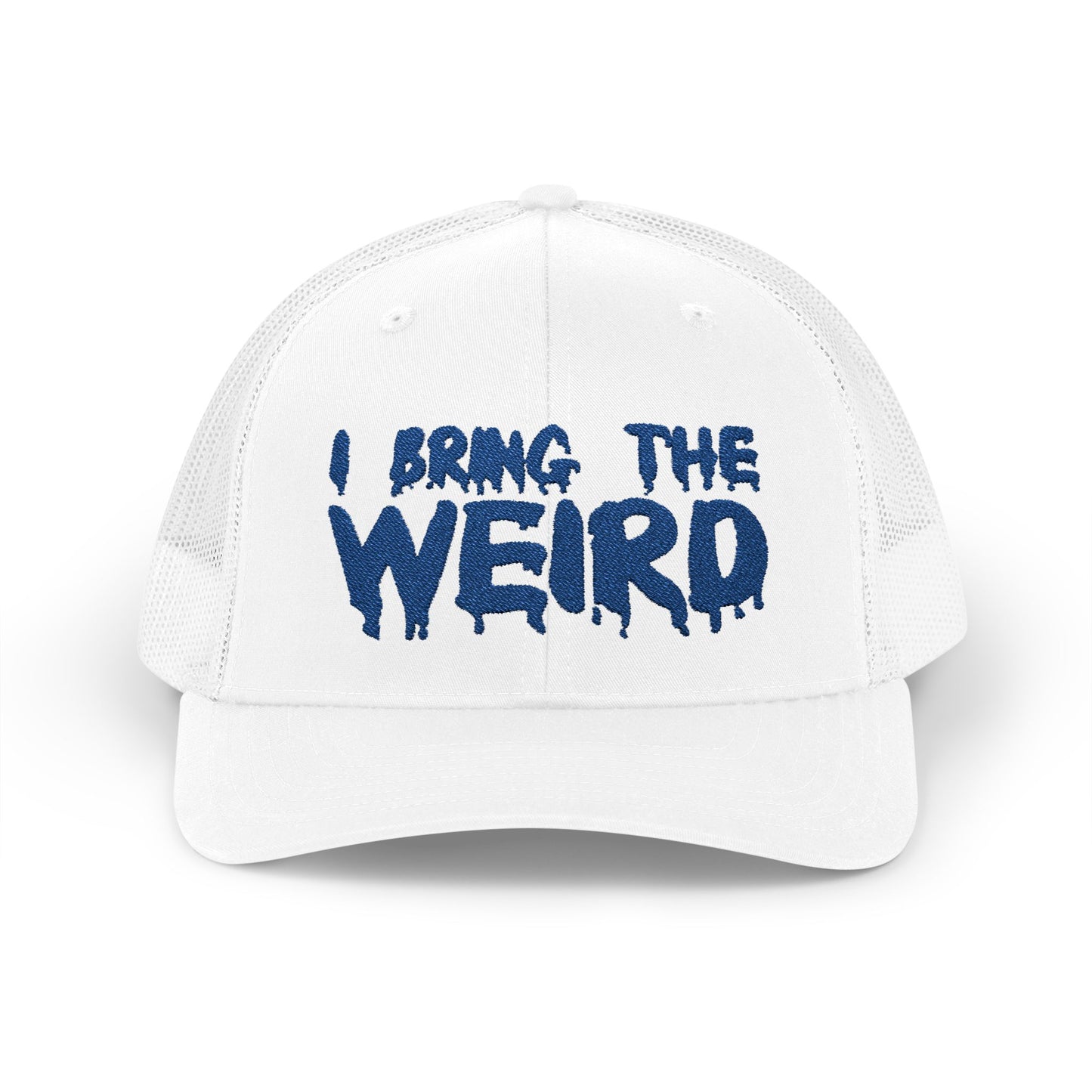 I BRING THE WEIRD Snapback Trucker Cap - Blue
