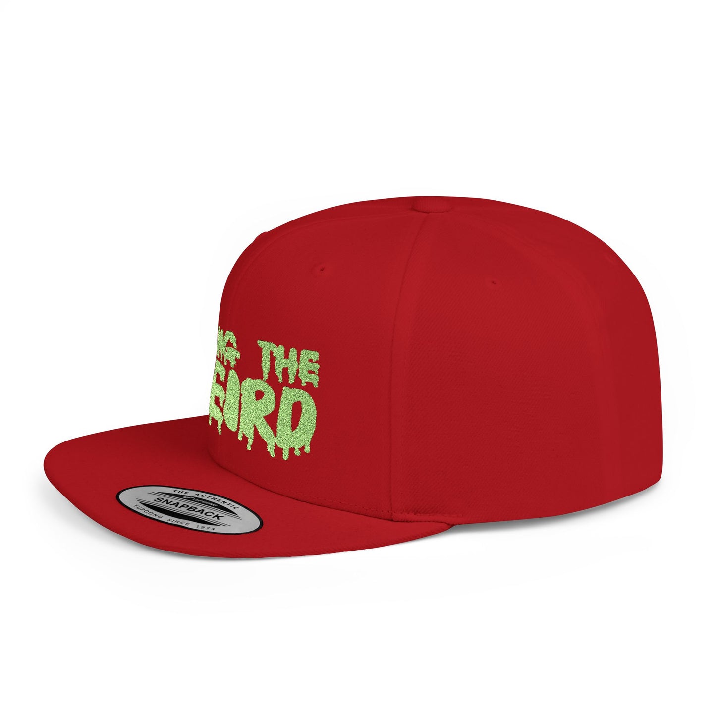 I BRING THE WEIRD Classic Flat Bill Trucker Cap - Neon Green