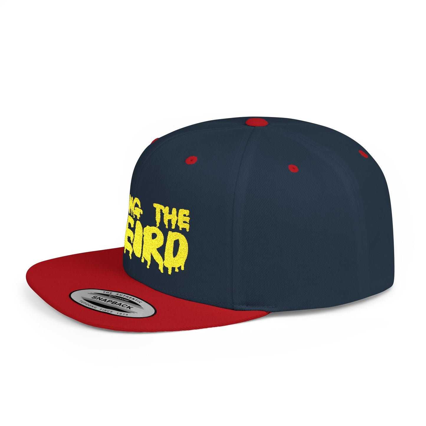 I BRING THE WEIRD Classic Flat Bill Trucker Cap - Yellow