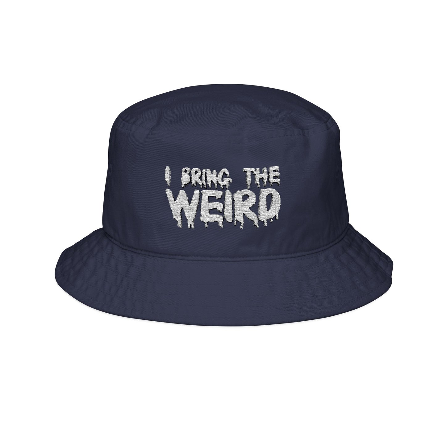 Embroidered Bucket Hat - Silver