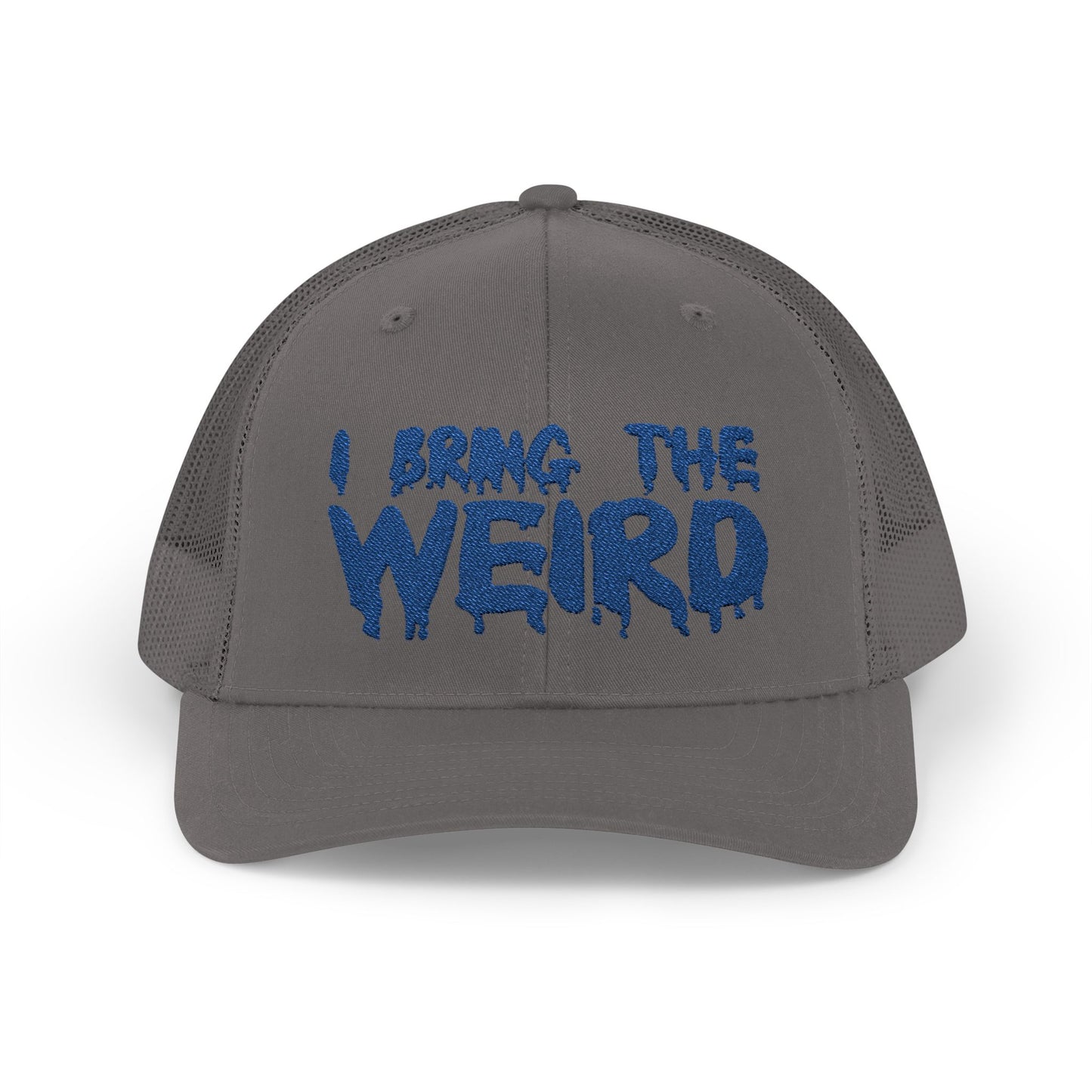 I BRING THE WEIRD Snapback Trucker Cap - Blue