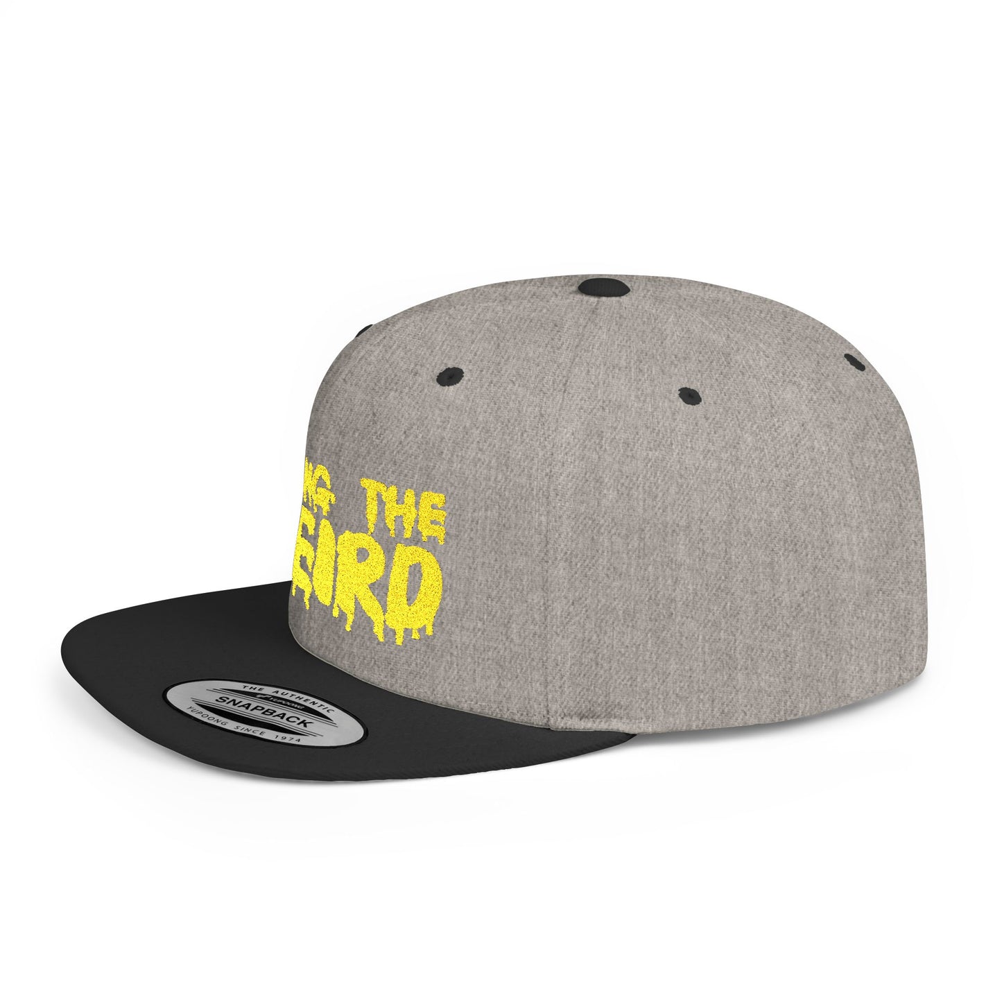 I BRING THE WEIRD Classic Flat Bill Trucker Cap - Yellow