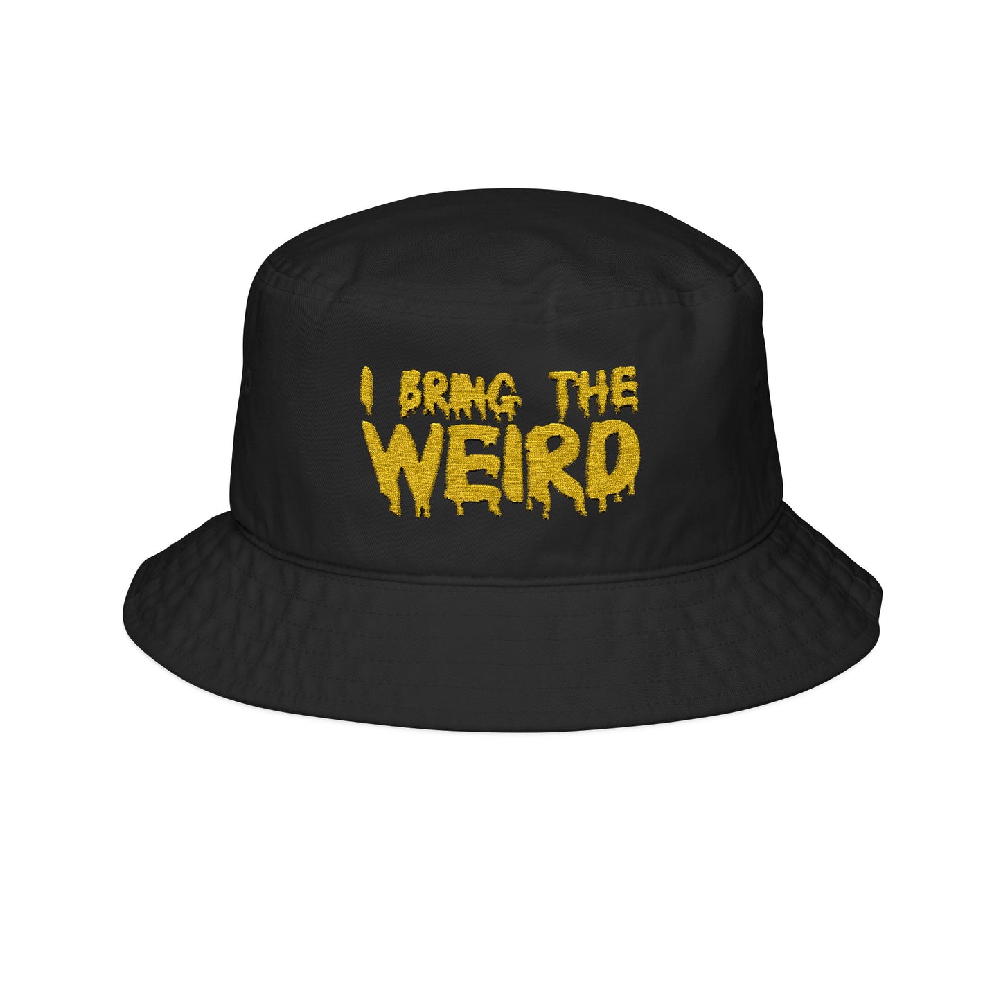 Embroidered Bucket Hat - Yellow