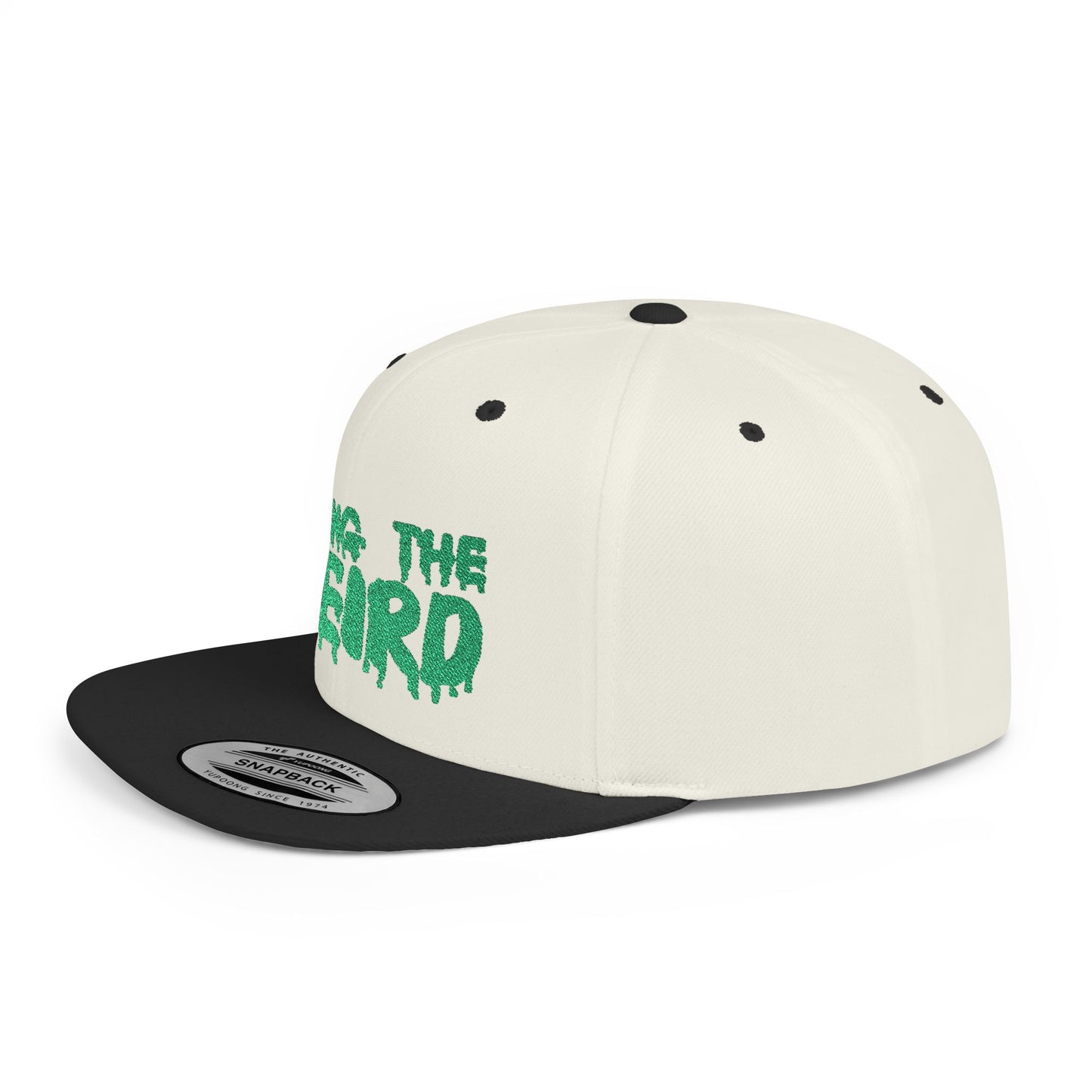 I BRING THE WEIRD Classic Flat Bill Trucker Cap - Green