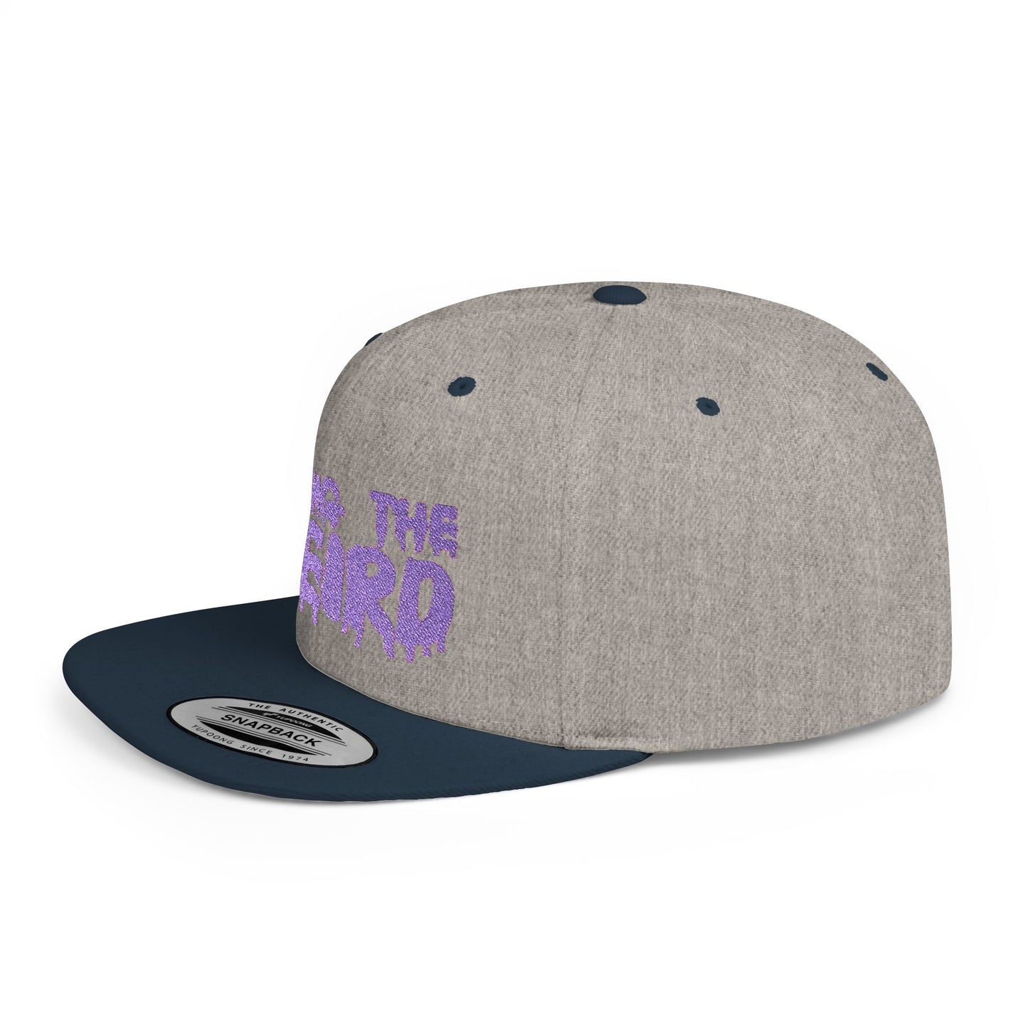 I BRING THE WEIRD Classic Flat Bill Trucker Cap - Purple