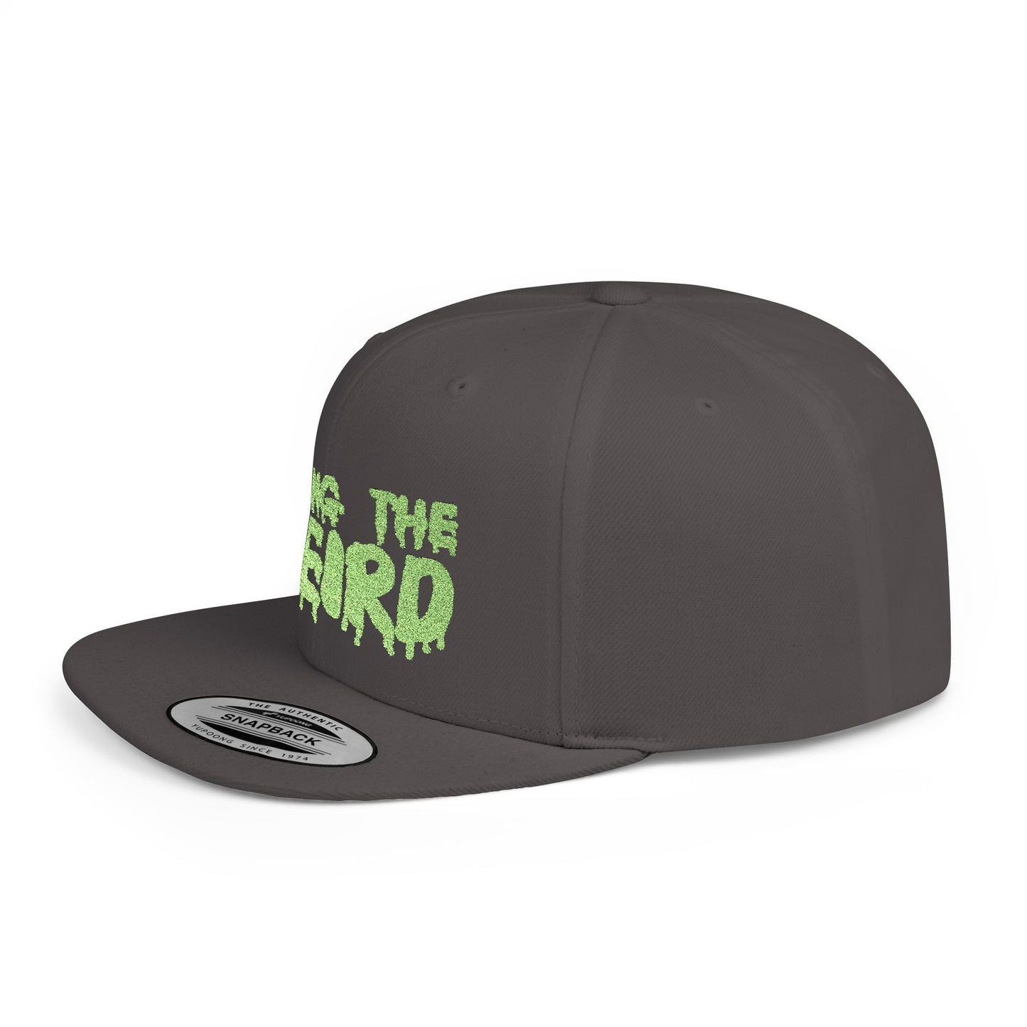 I BRING THE WEIRD Classic Flat Bill Trucker Cap - Neon Green