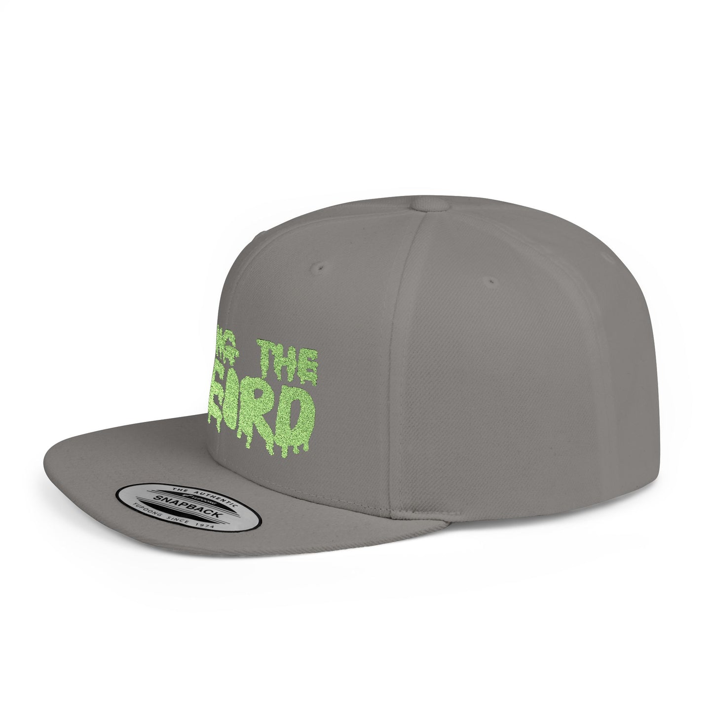 I BRING THE WEIRD Classic Flat Bill Trucker Cap - Neon Green