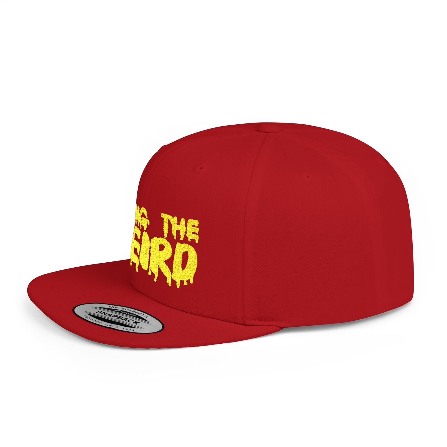 I BRING THE WEIRD Classic Flat Bill Trucker Cap - Yellow