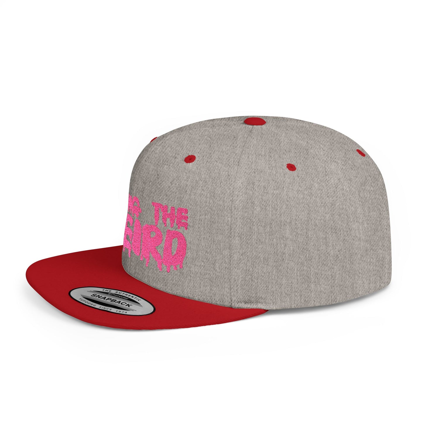 I BRING THE WEIRD Classic Flat Bill Trucker Cap - Pink