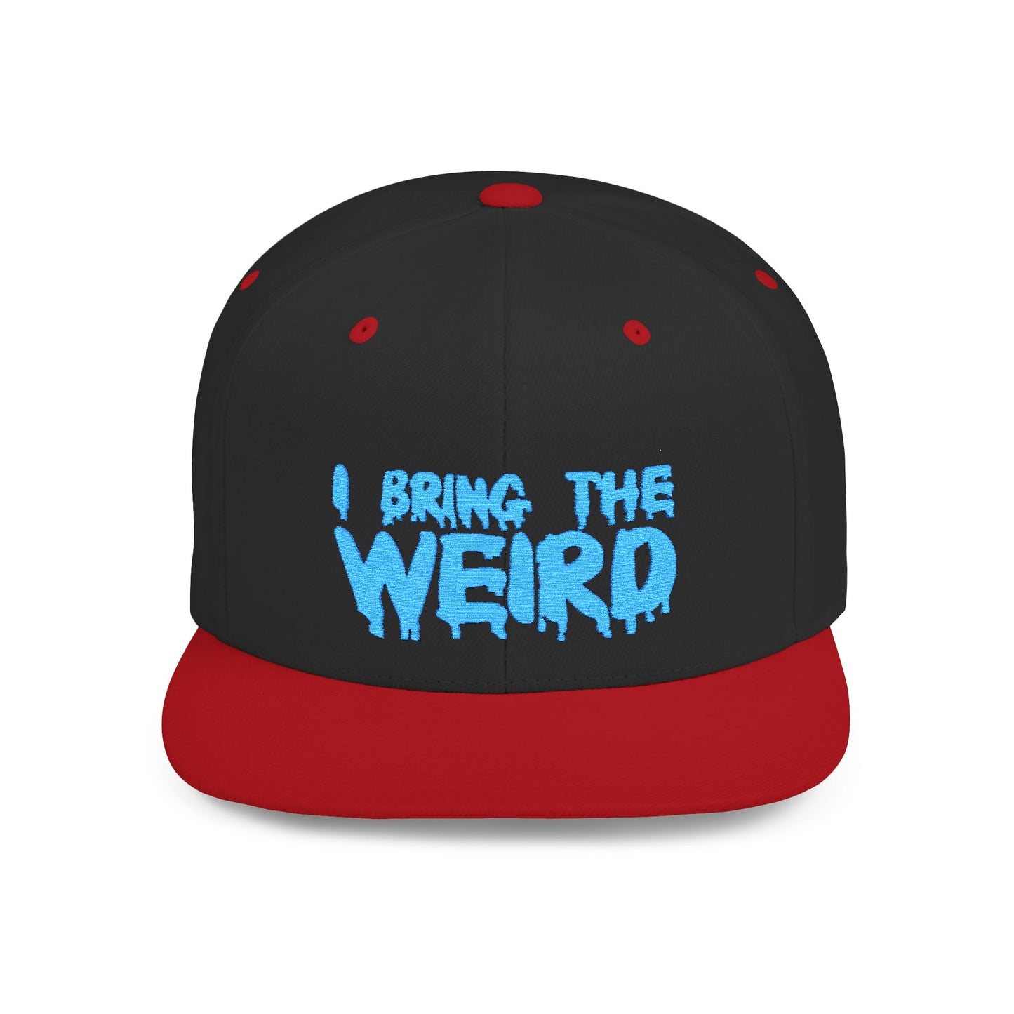 I BRING THE WEIRD Classic Flat Bill Trucker Cap - Teal