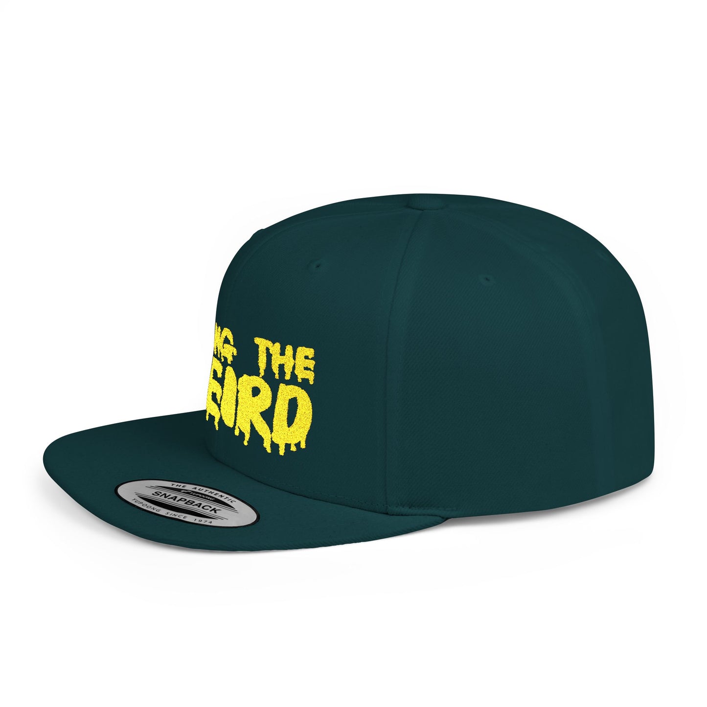 I BRING THE WEIRD Classic Flat Bill Trucker Cap - Yellow